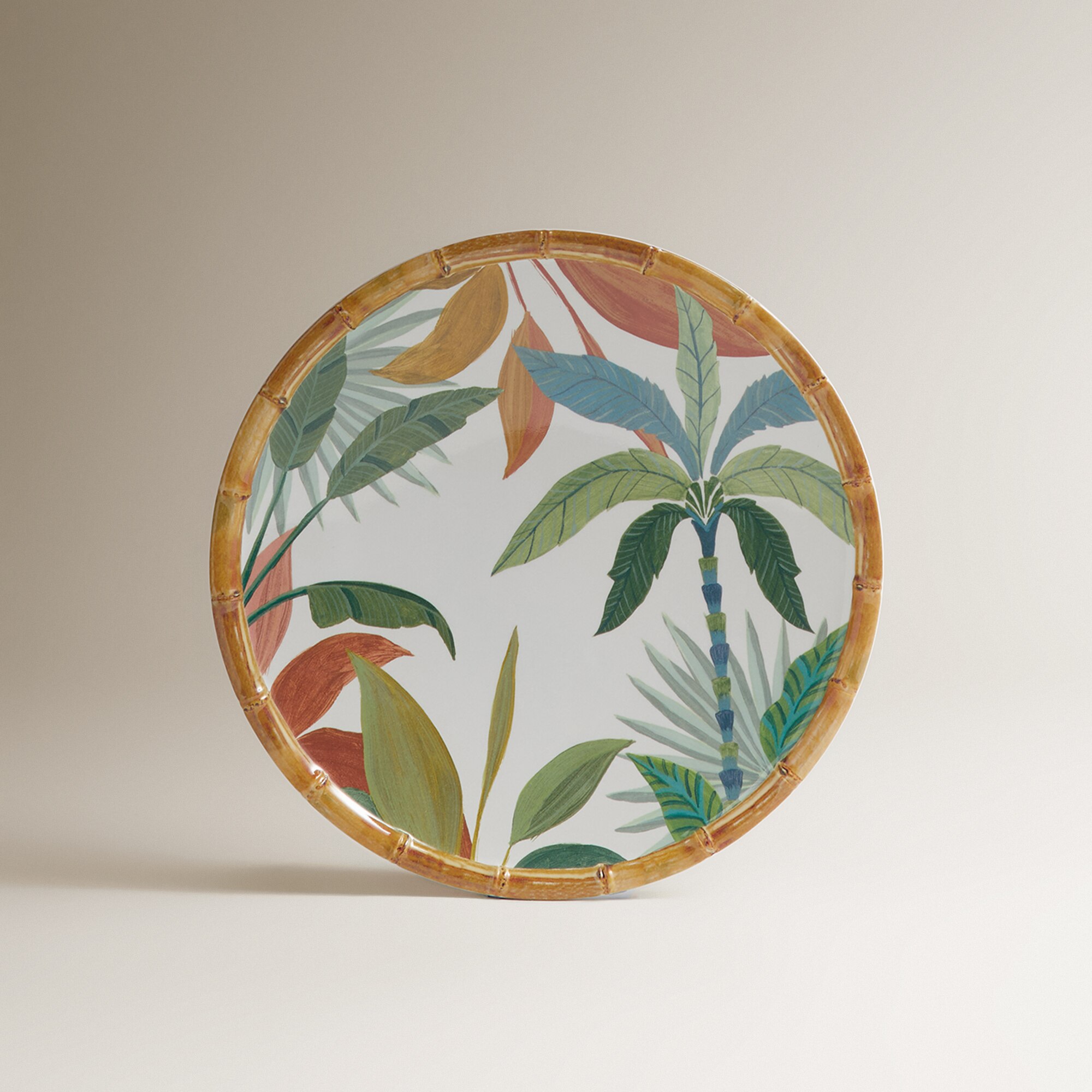 Prato de Sobremesa de Melamina Tropical Amali Multicolor-2