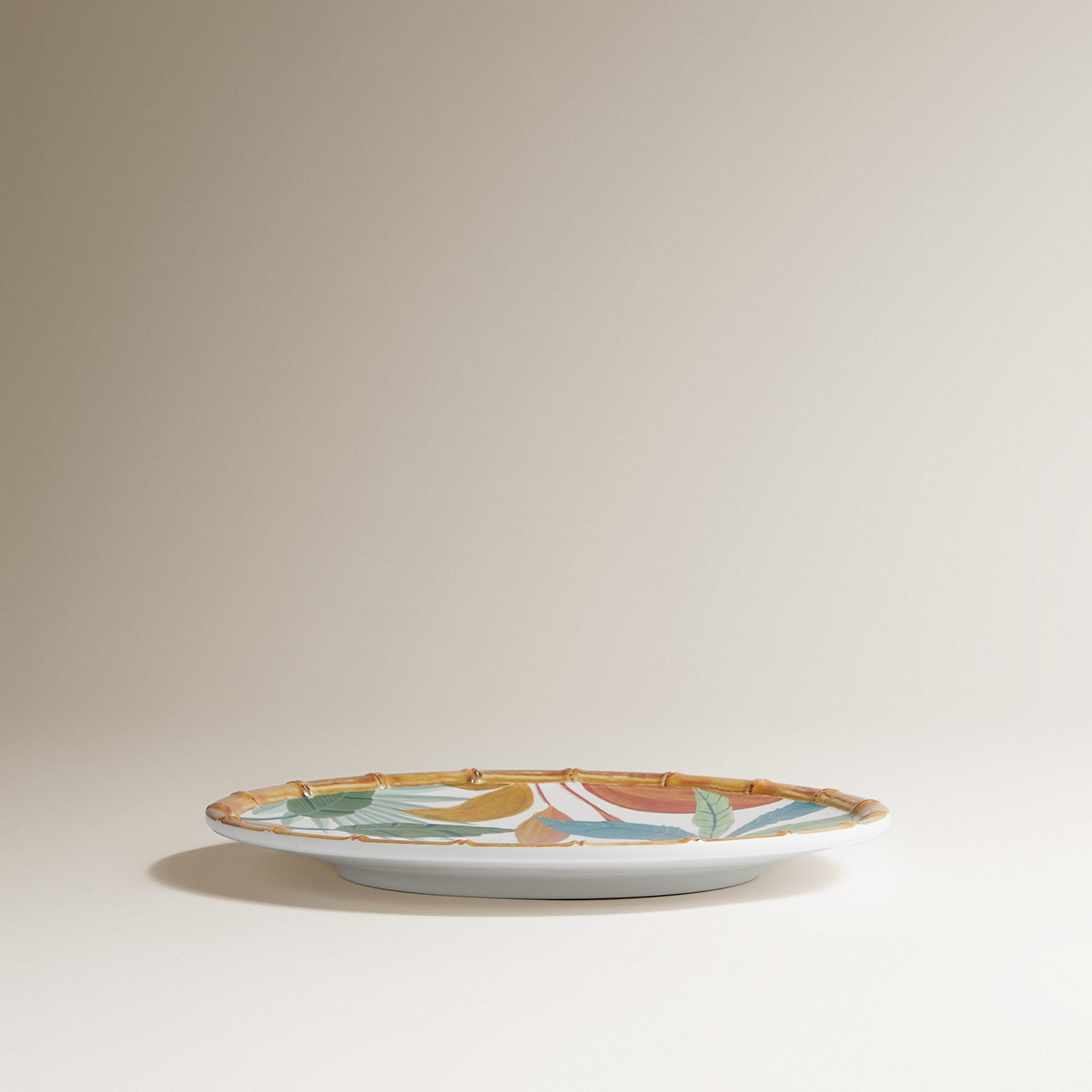 Prato de Sobremesa de Melamina Tropical Amali Multicolor-3