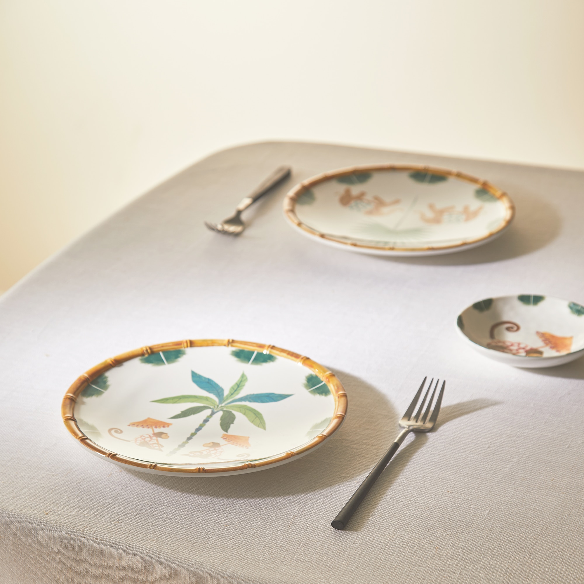 Prato de Sobremesa de Melamina Macaco Amali Multicolor-1