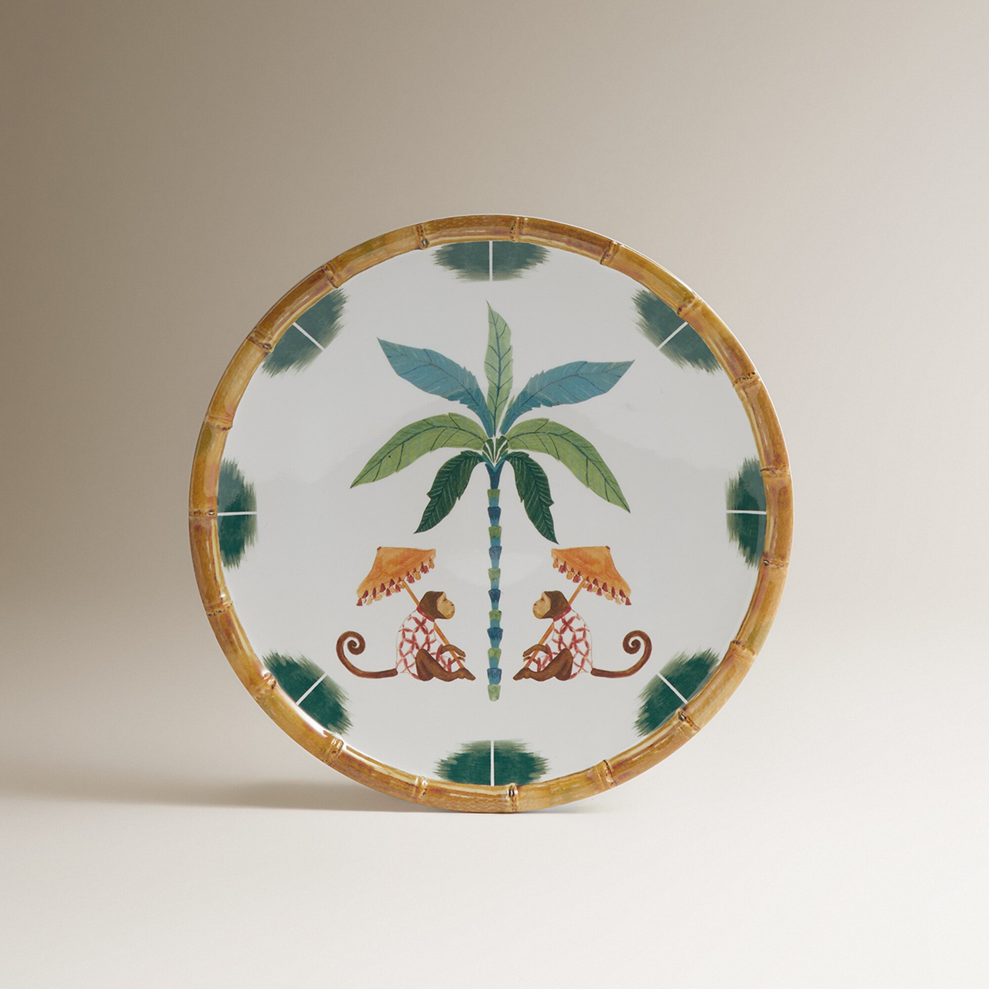 Prato de Sobremesa de Melamina Macaco Amali Multicolor-2