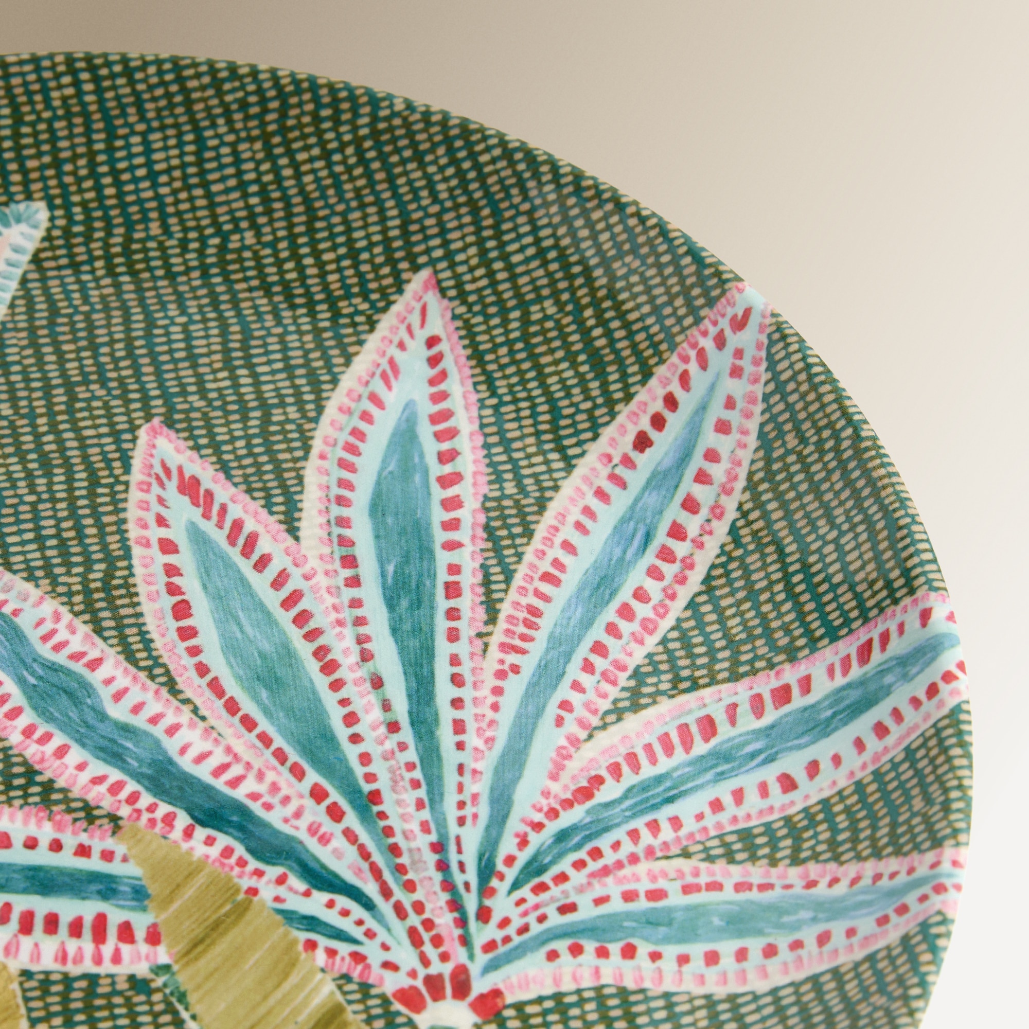 Prato de Sobremesa de Melamina Batuan Verde-4