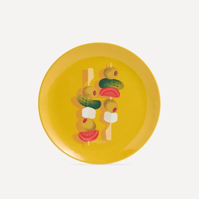 Imagen 0 de Plato de postre de melamina Banderilla Mojácar El Corte Inglés