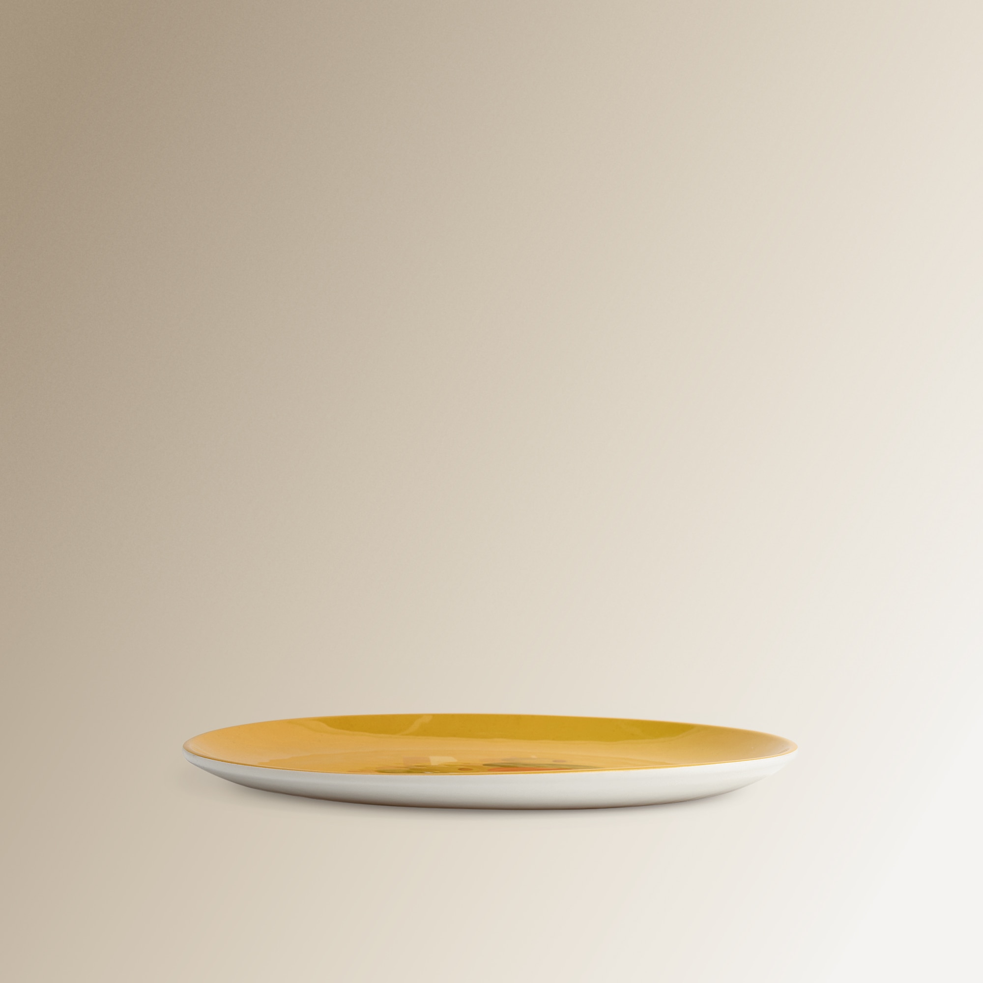 Prato de Sobremesa de Melamina Espetada Mojácar Amarelo-2