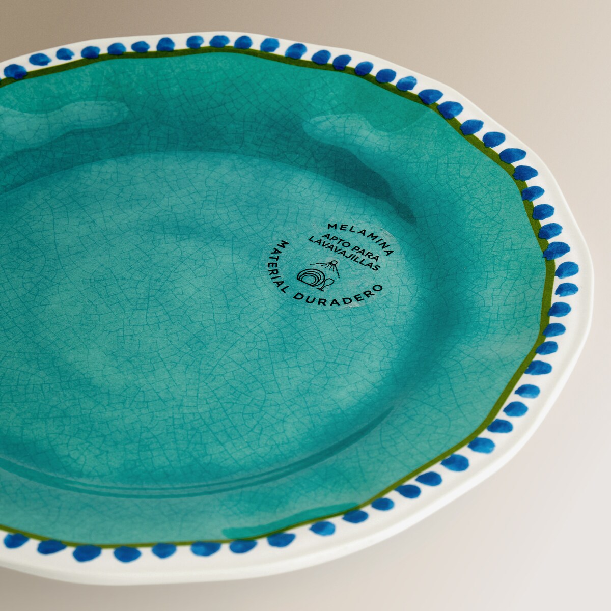 Prato de Sobremesa de Melamina Atlantis Verde-4