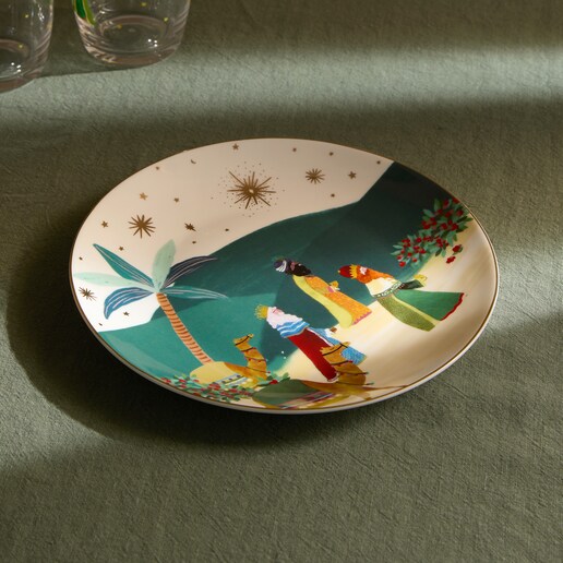 Plato de postre Desierto Reyes Magos Navidad