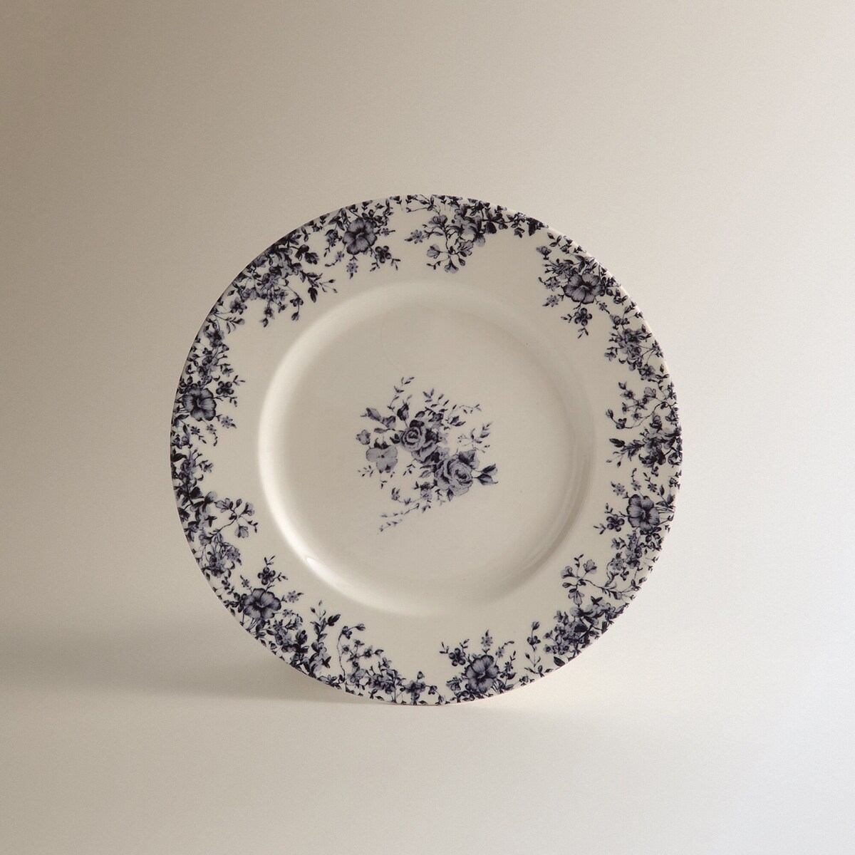 Prato de Sobremesa Pintado à Mão Bianca Azul-2