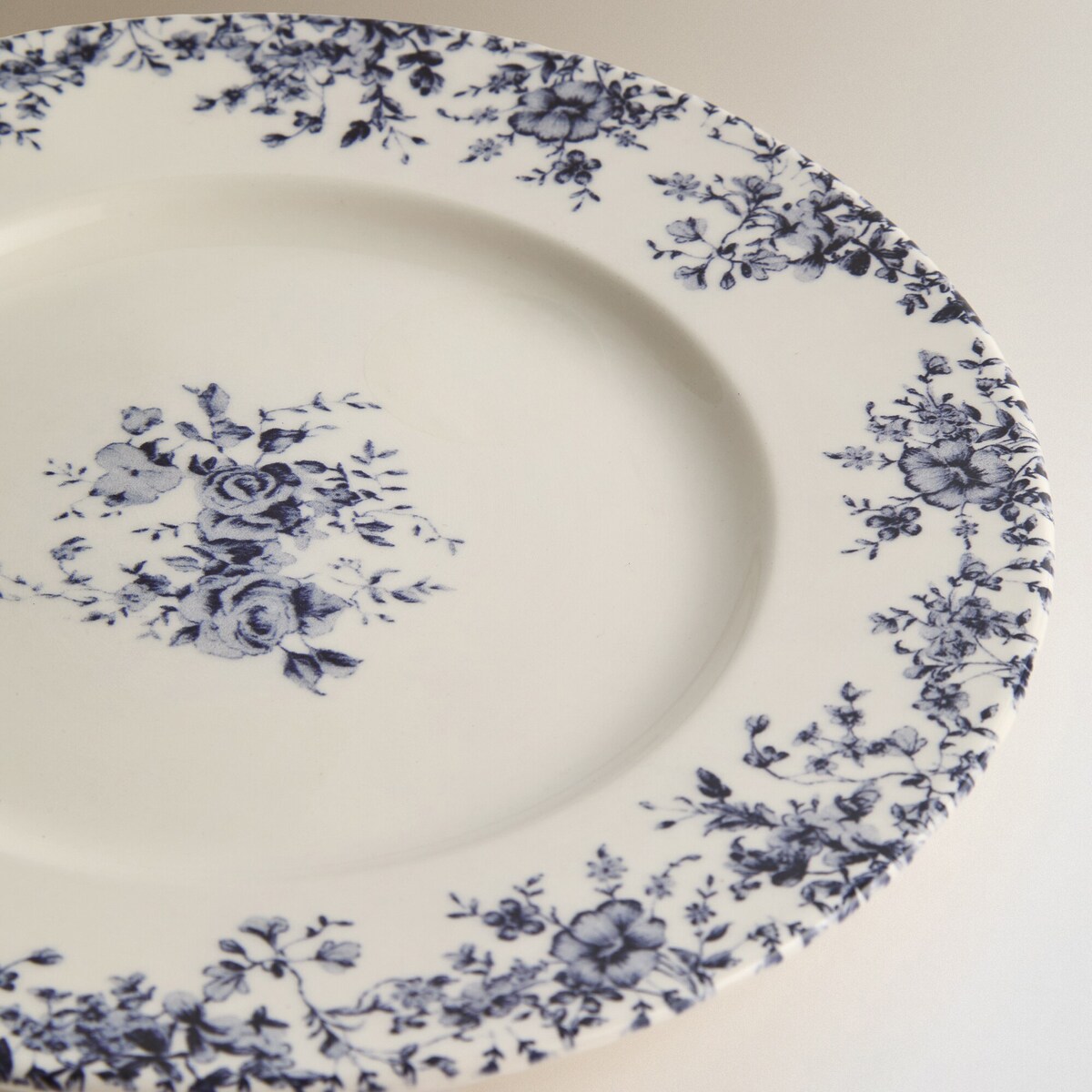 Prato de Sobremesa Pintado à Mão Bianca Azul-4