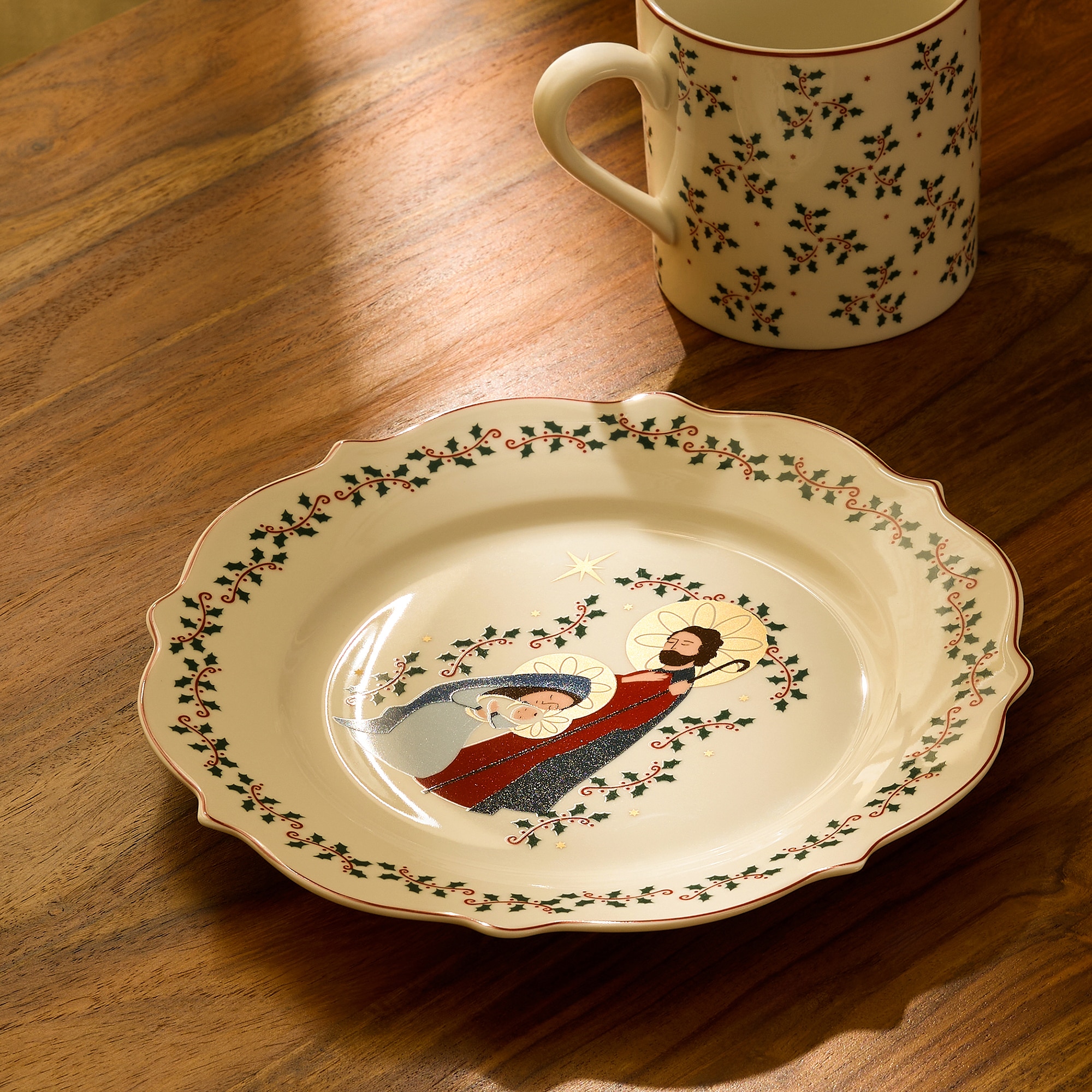 Imagen 0 de Plato de postre Nativity Navidad