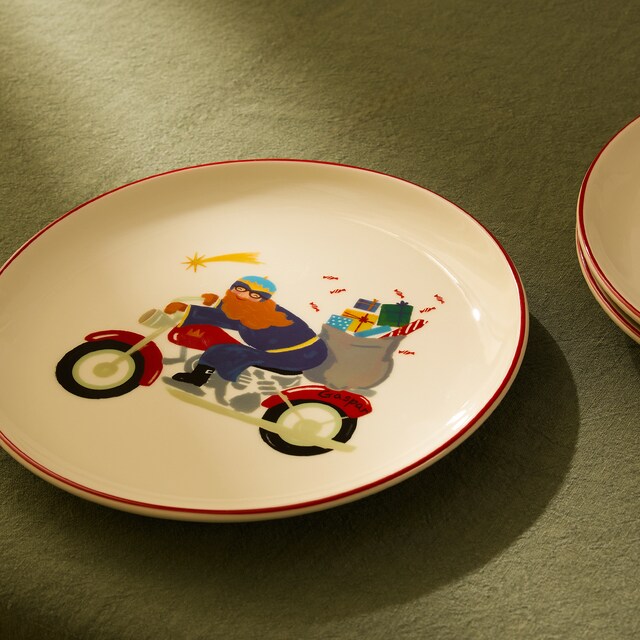 Imagen 0 de Plato de postre Rey Gaspar Navidad