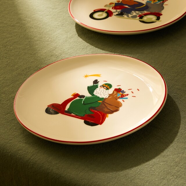 Imagen 0 de Plato de postre Rey Melchor Navidad