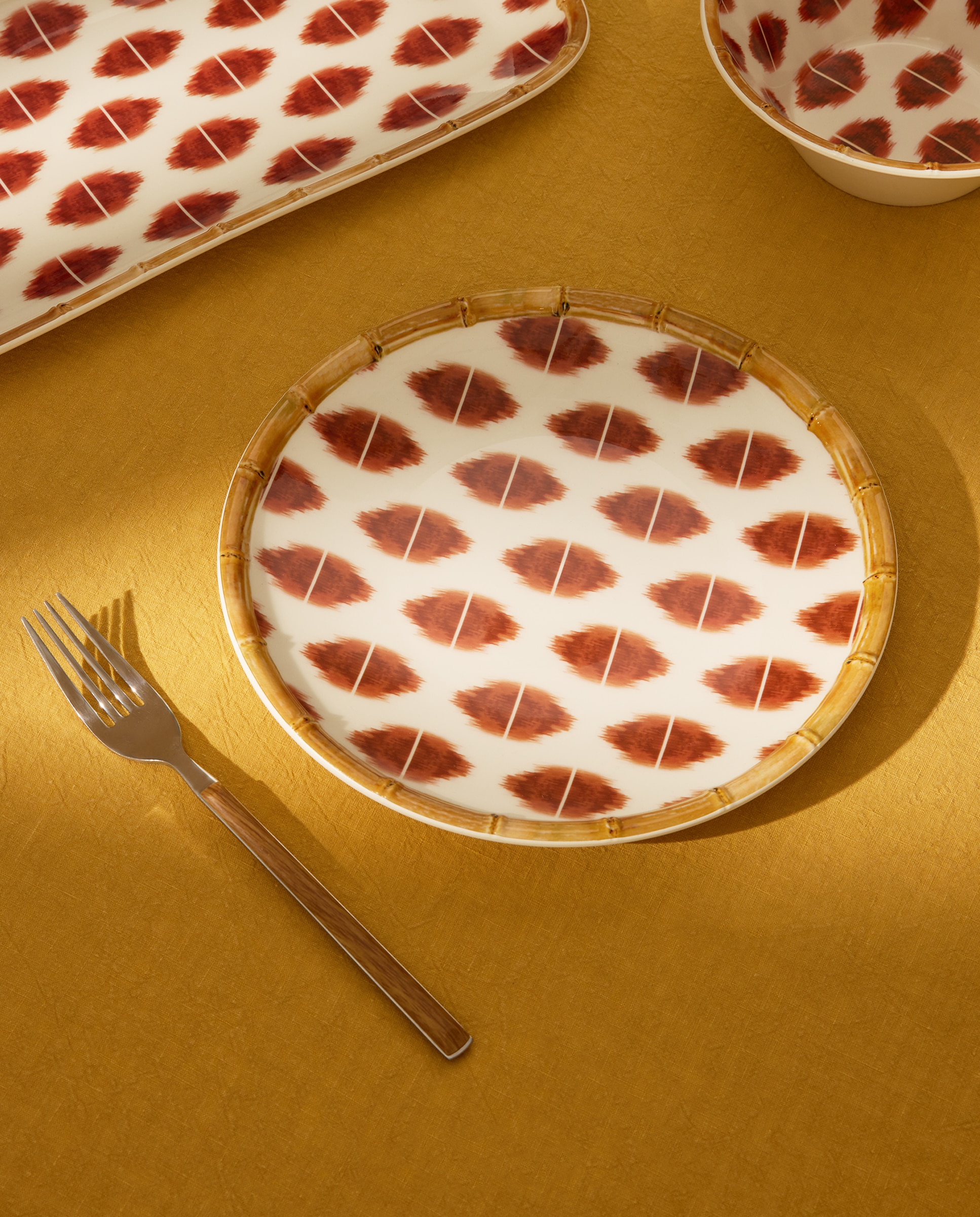 Imagem 0 de Prato de sobremesa de melamina para exterior Ikat