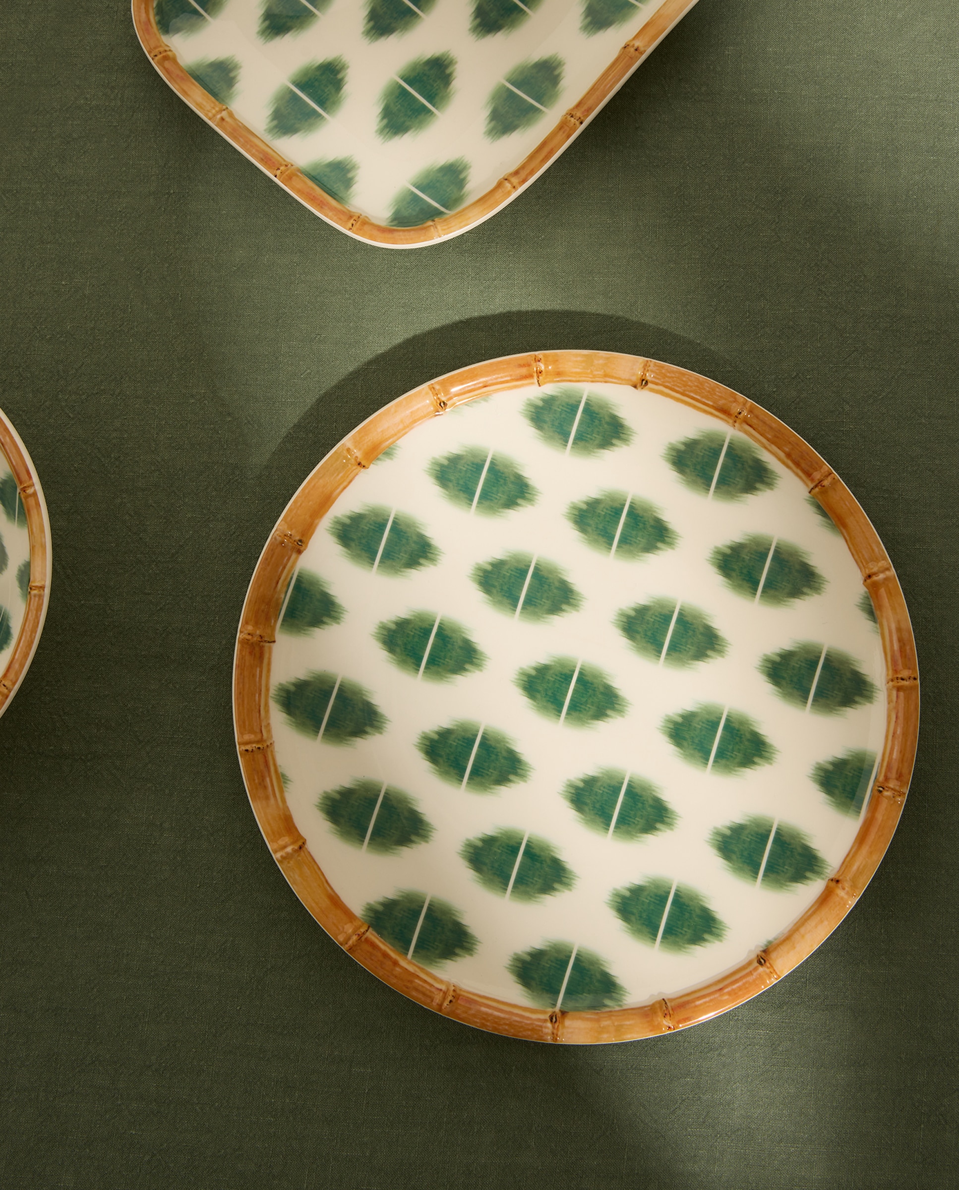 Imagem 0 de  Prato de sobremesa de melamina para exterior Ikat