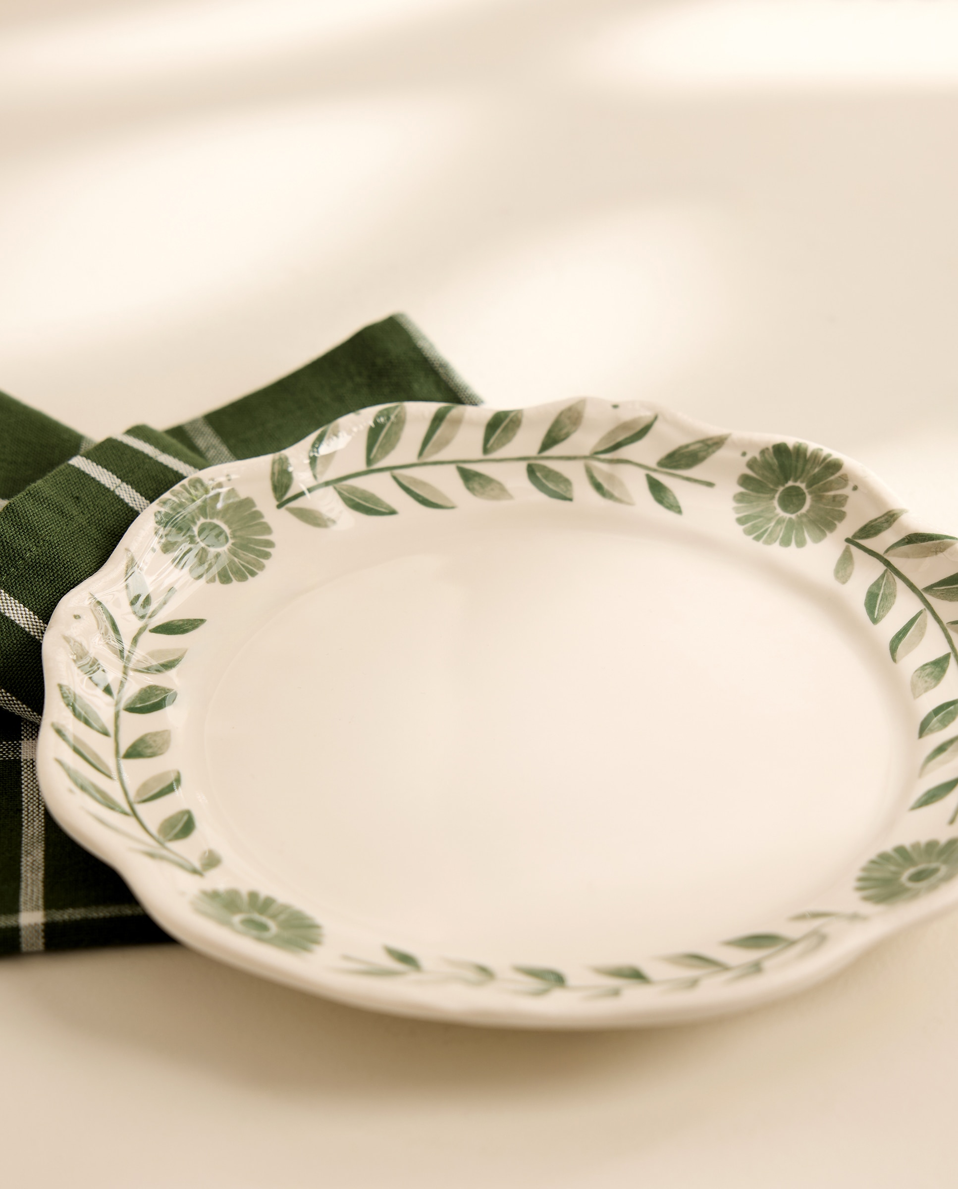 Plato de postre de melamina para exterior Fiore Firenze