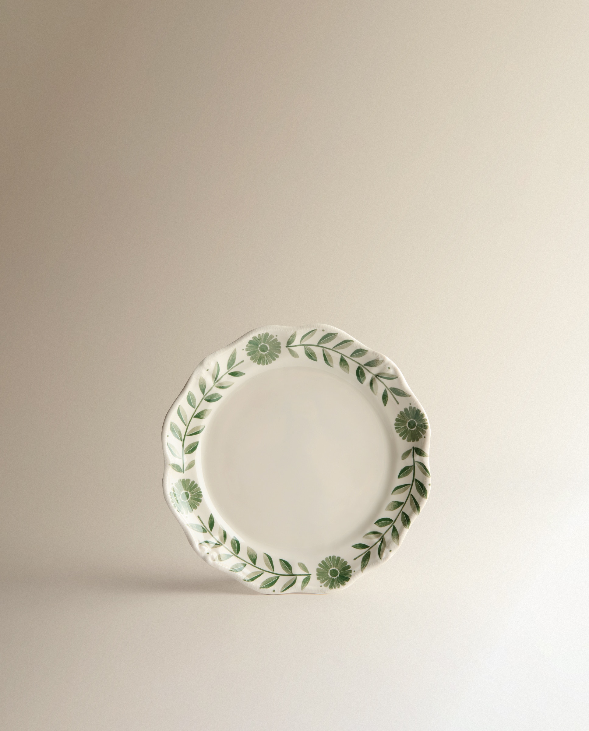 Plato de postre de melamina para exterior Fiore Firenze - Verde Verde-2