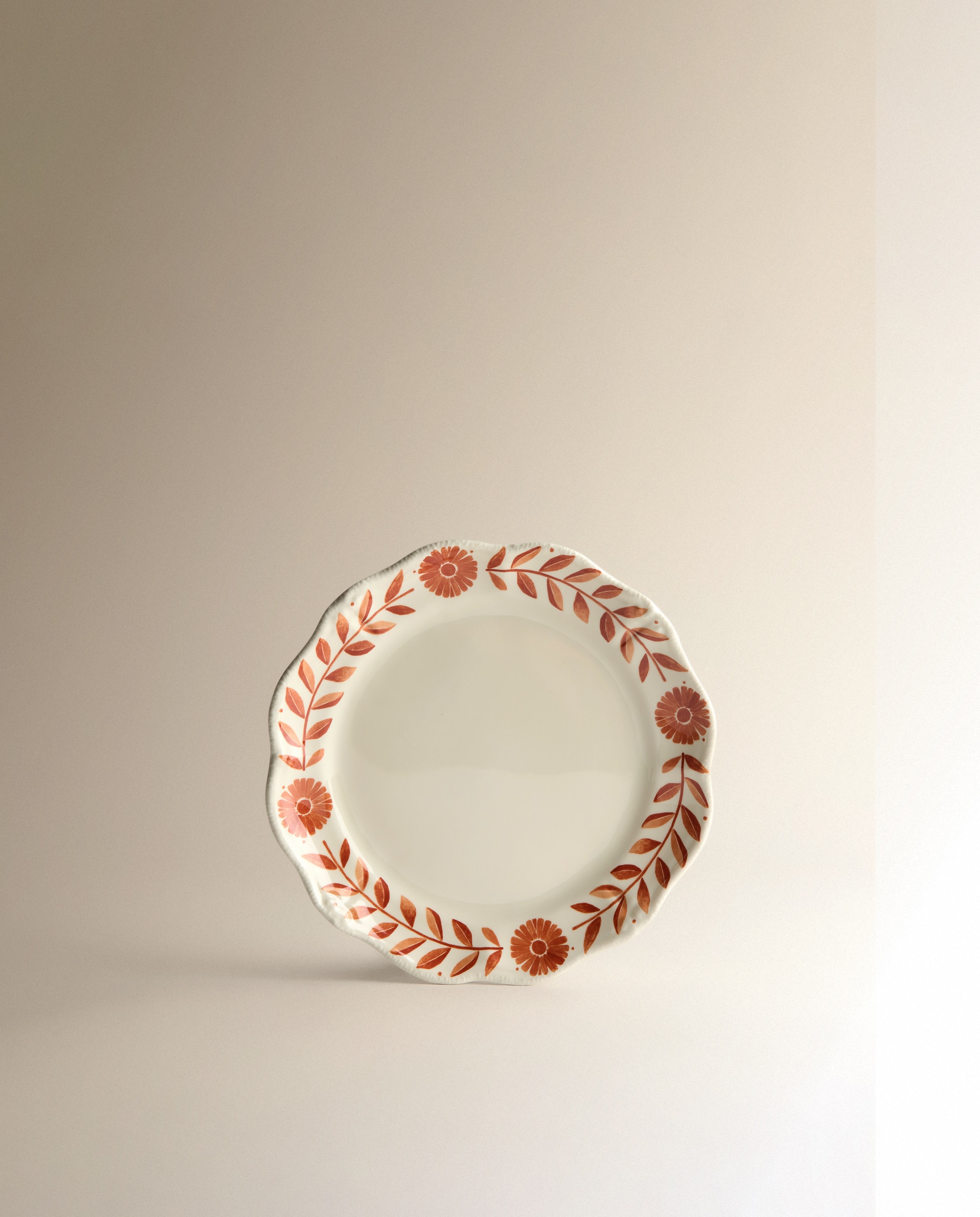 Plato de postre de melamina para exterior Fiore Firenze - Naranja Naranja-2