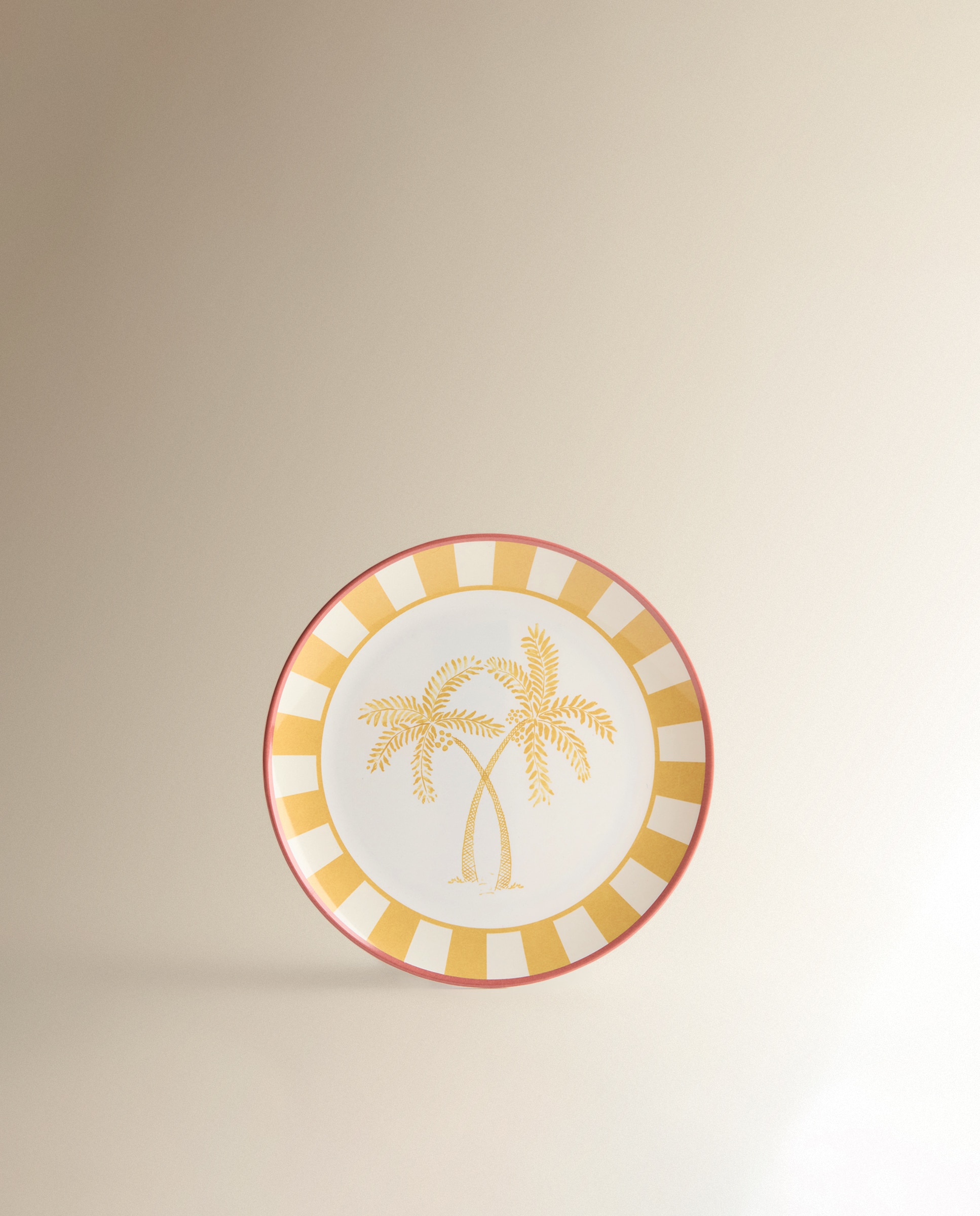 Prato de sobremesa de melamina para exterior Vacances Amarelo-2