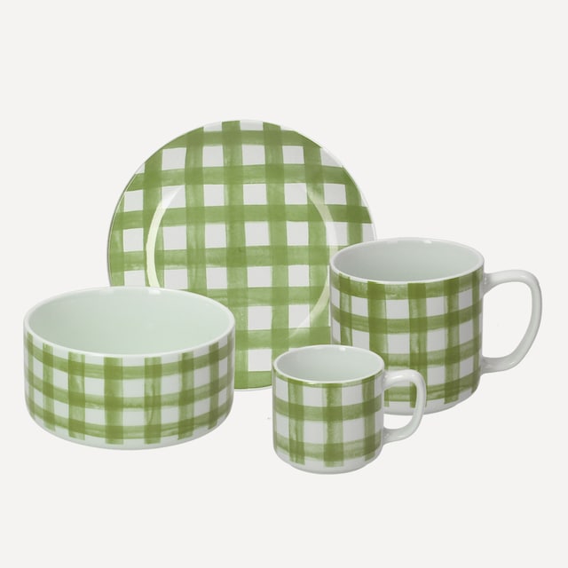 Imagen 0 de Juego de café y té Caledonia Verde Tognana