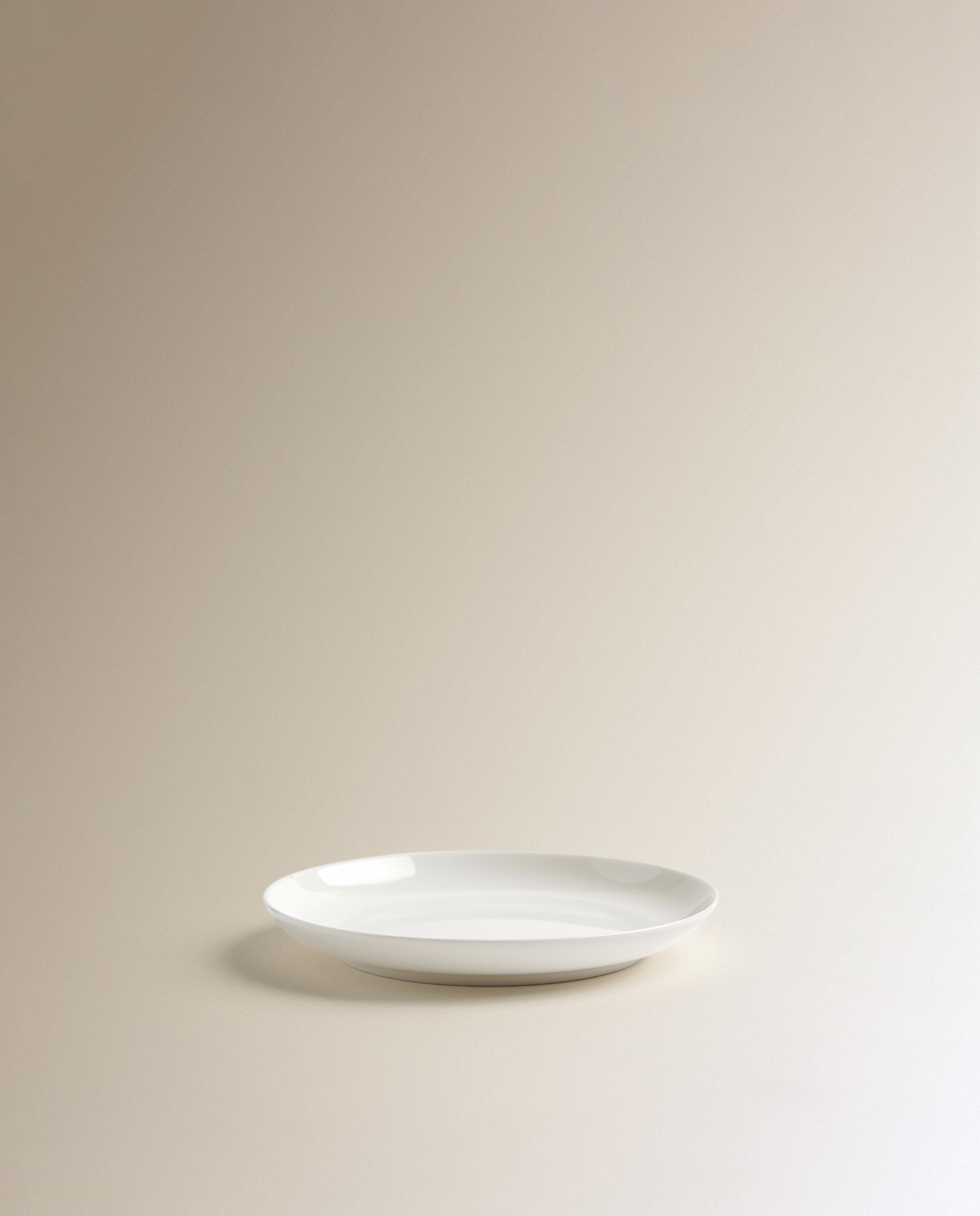 Prato de pão redondo Bone China Essential El Corte Inglés Branco-3