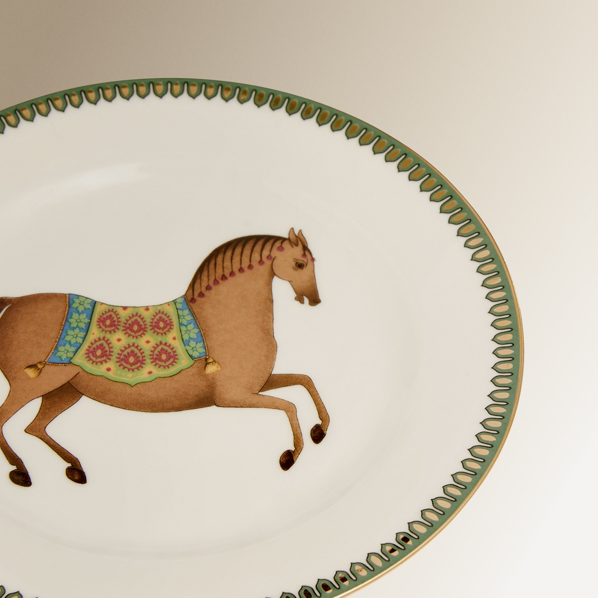 Prato de pão Cavalo Persia Castanho-3