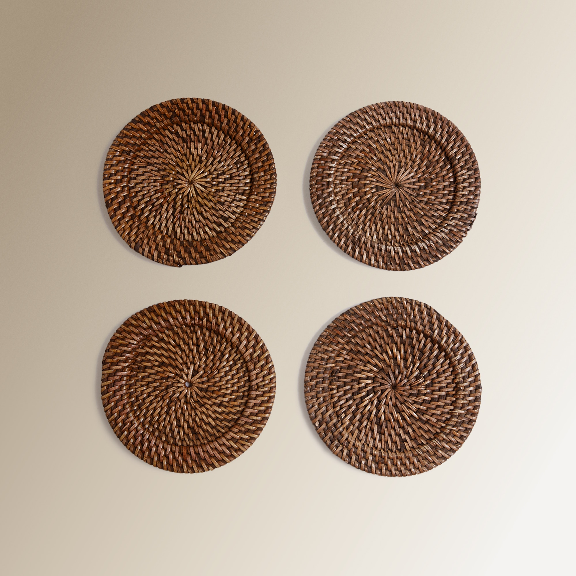 Conjunto de 4 Pratos de Pão Malang Castanho-1