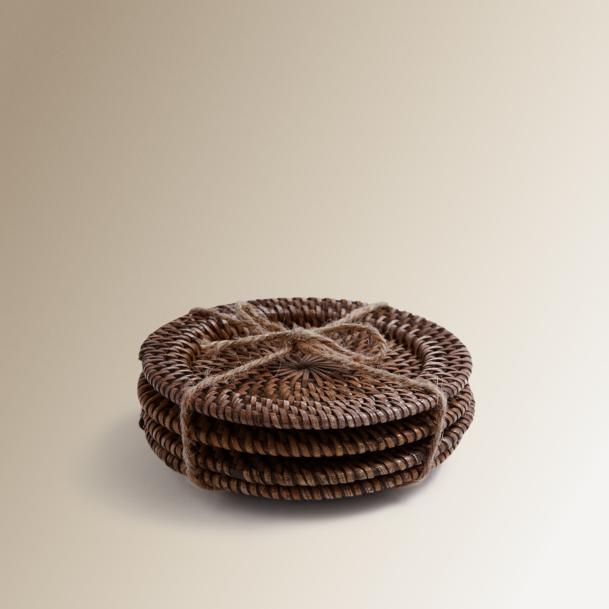 Conjunto de 4 Pratos de Pão Malang Castanho-4