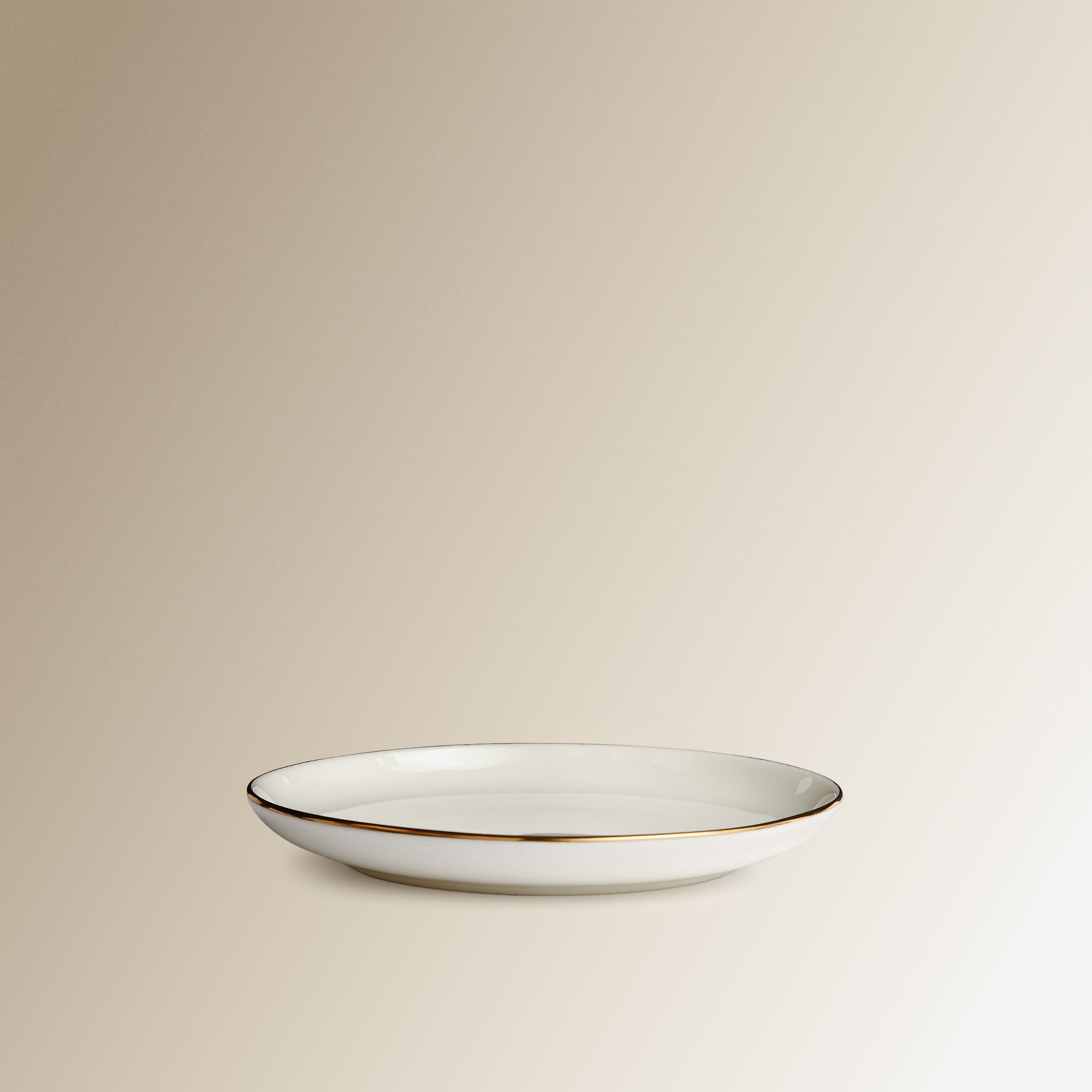 Prato de Pão com Fio Dourado Bone China Branco-2