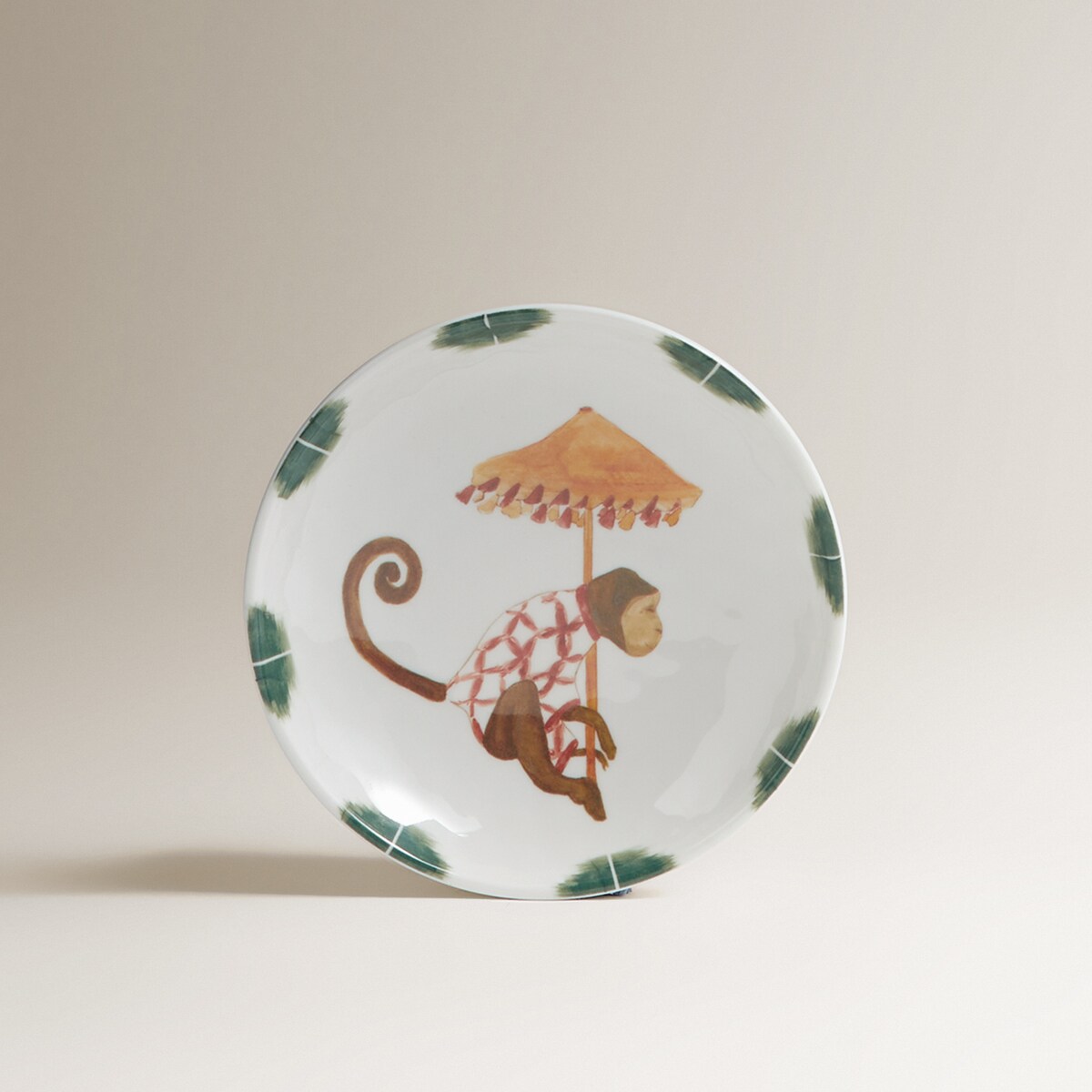 Prato de Pão de Melamina Macaco Amali Multicolor-2