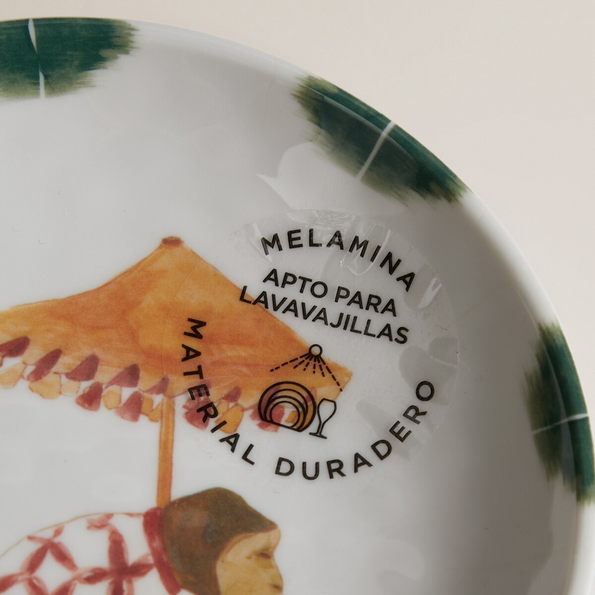 Prato de Pão de Melamina Macaco Amali Multicolor-4