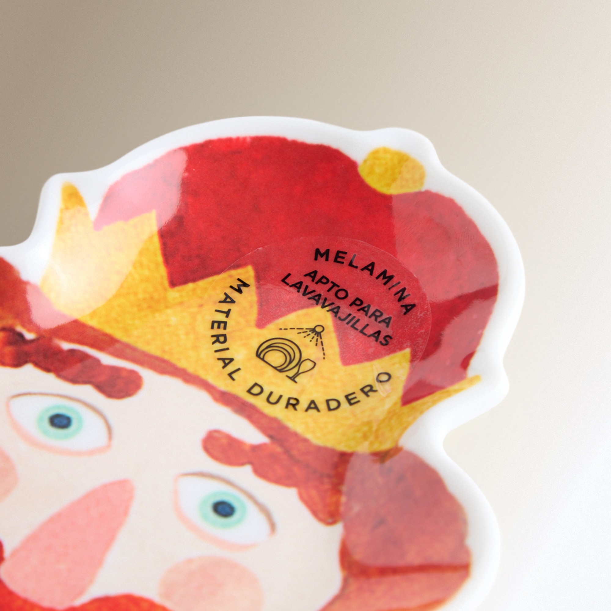 Prato de Pão de Melamina Gaspar Reis Magos Natal Multicolor-4