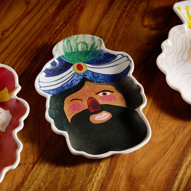 Imagem 0 de Prato de Pão de Melamina Baltazar Reis Magos Natal