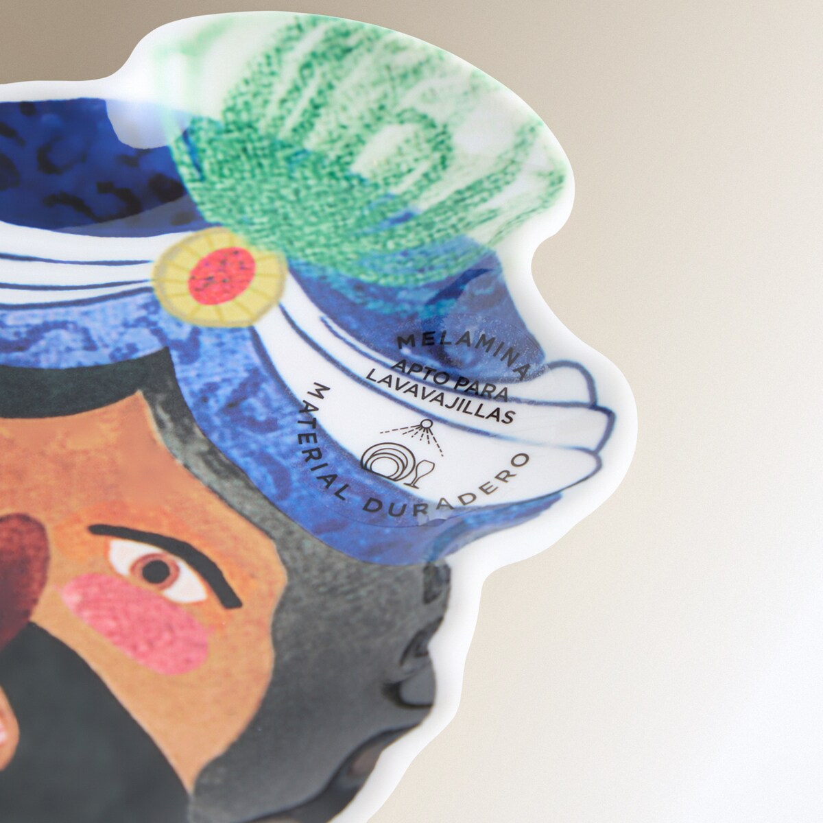 Prato de Pão de Melamina Baltazar Reis Magos Natal Multicolor-4