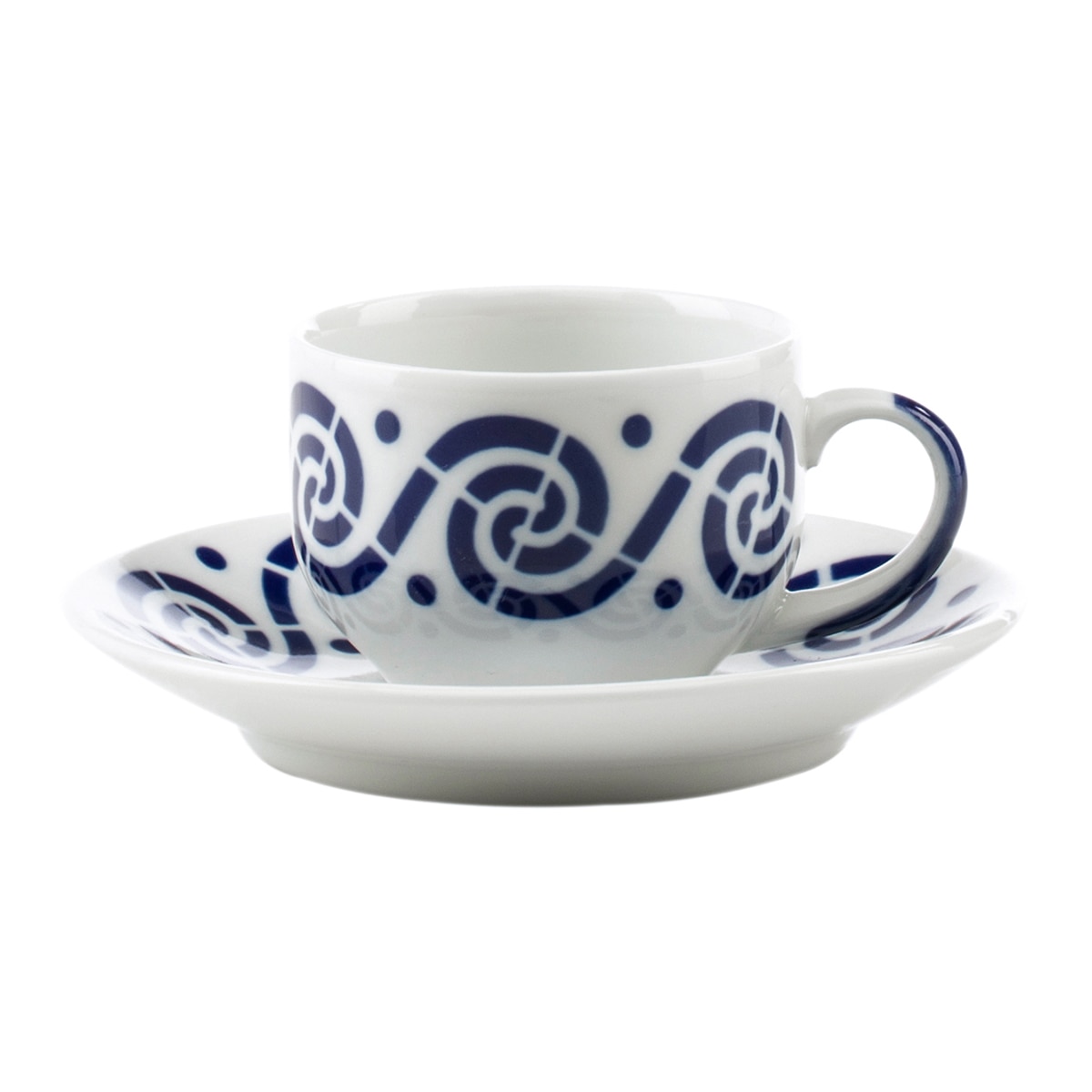 Imagen 1 de Taza de café con plato Espiroide Sargadelos Azul