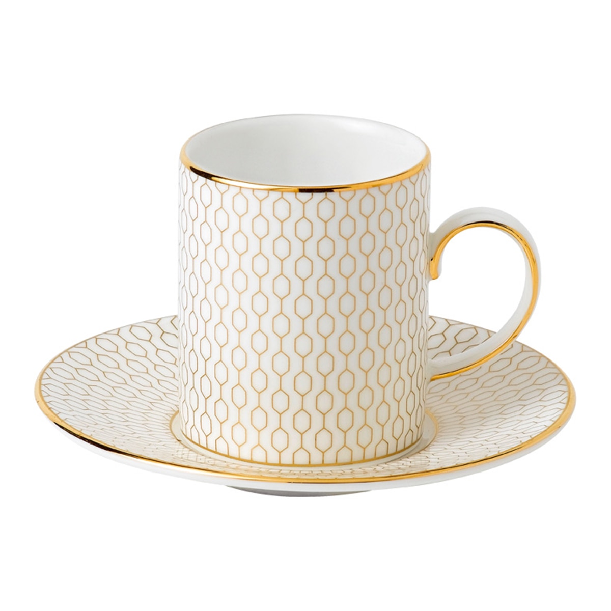 Wedgwood - Taza de café con plato Arris Wegdwood.