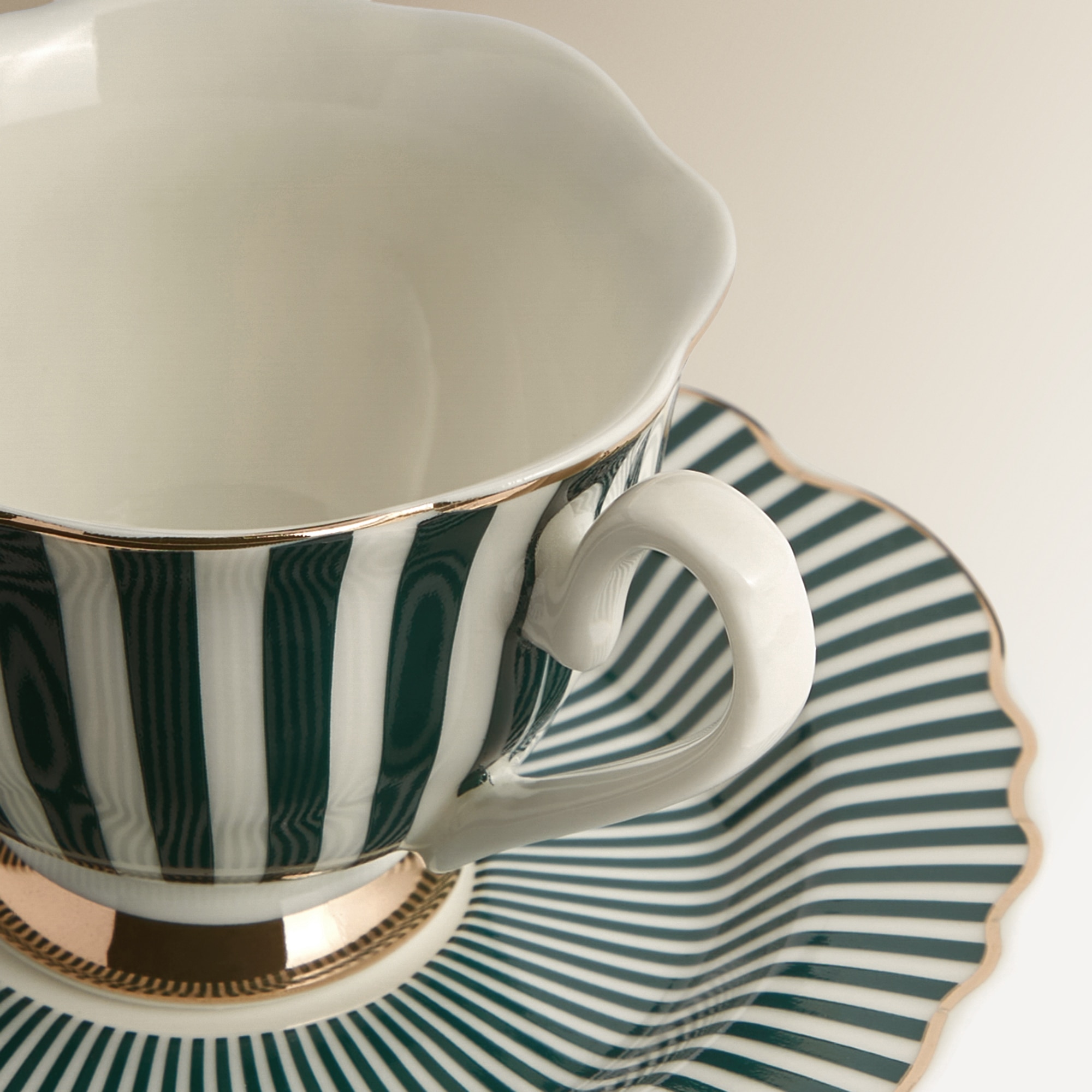 Conjunto de Duas Chávenas de Café com Prato Persia Verde-escuro-2