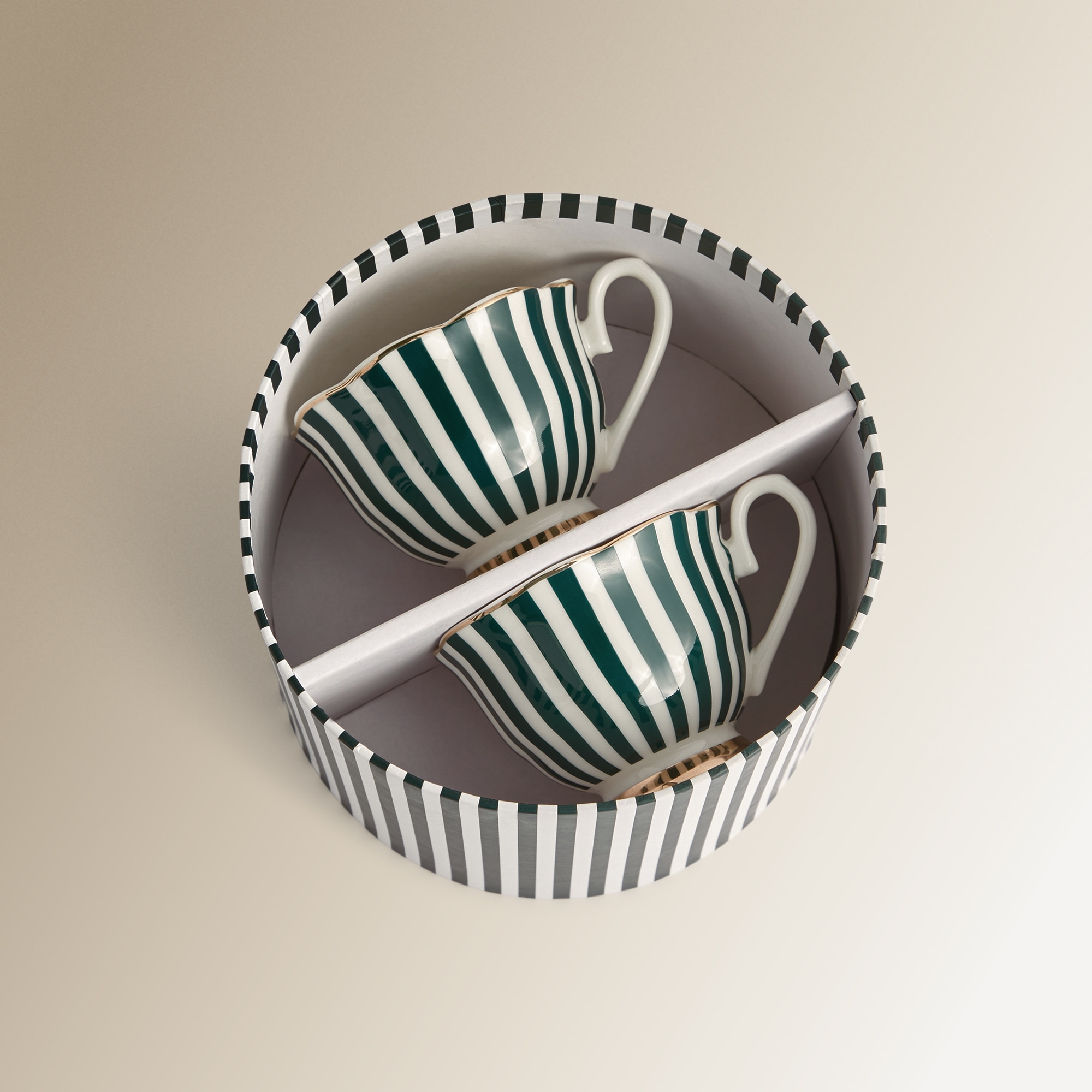 Conjunto de Duas Chávenas de Café com Prato Persia Verde-escuro-5