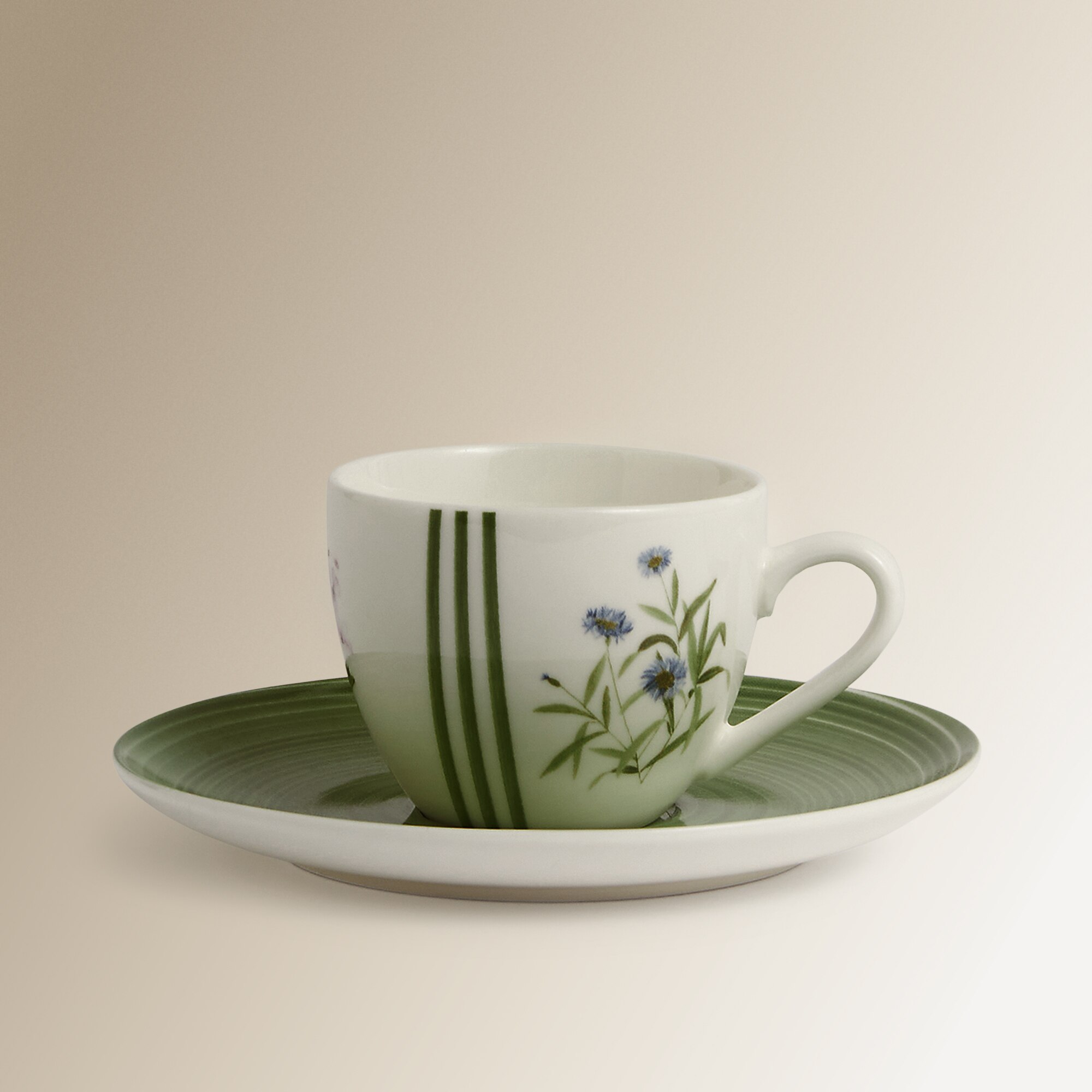 Conjunto de 2 Chávenas de Café com Prato Ledbury Verde-2
