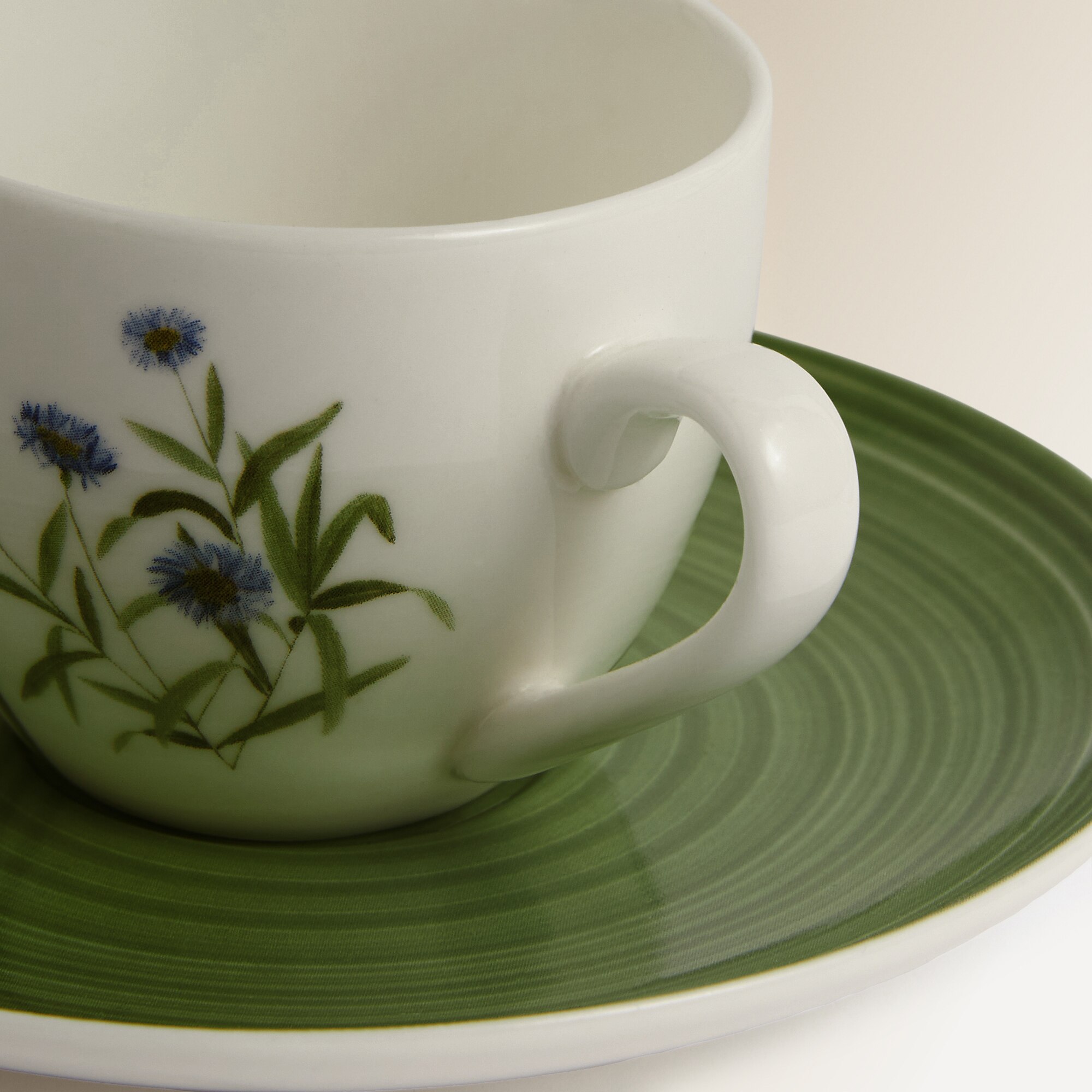 Conjunto de 2 Chávenas de Café com Prato Ledbury Verde-3