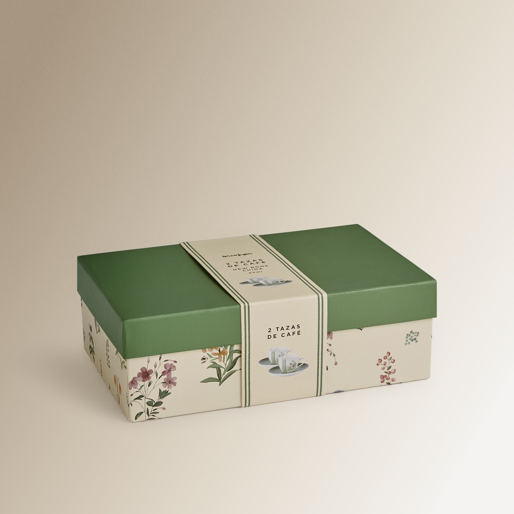 Conjunto de 2 Chávenas de Café com Prato Ledbury Verde-6