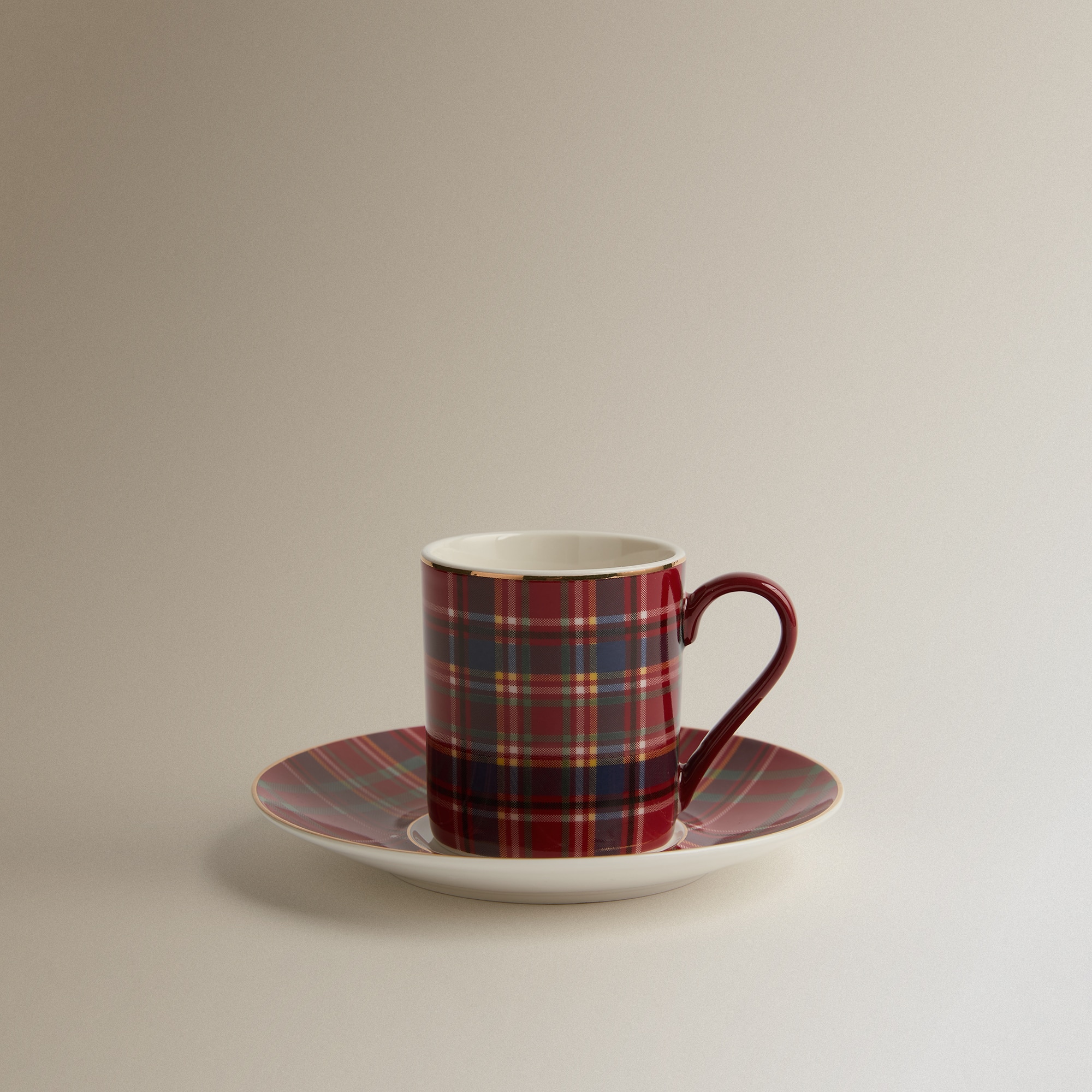 Taza de café con plato Mckenzie Navidad - Rojo Rojo-2