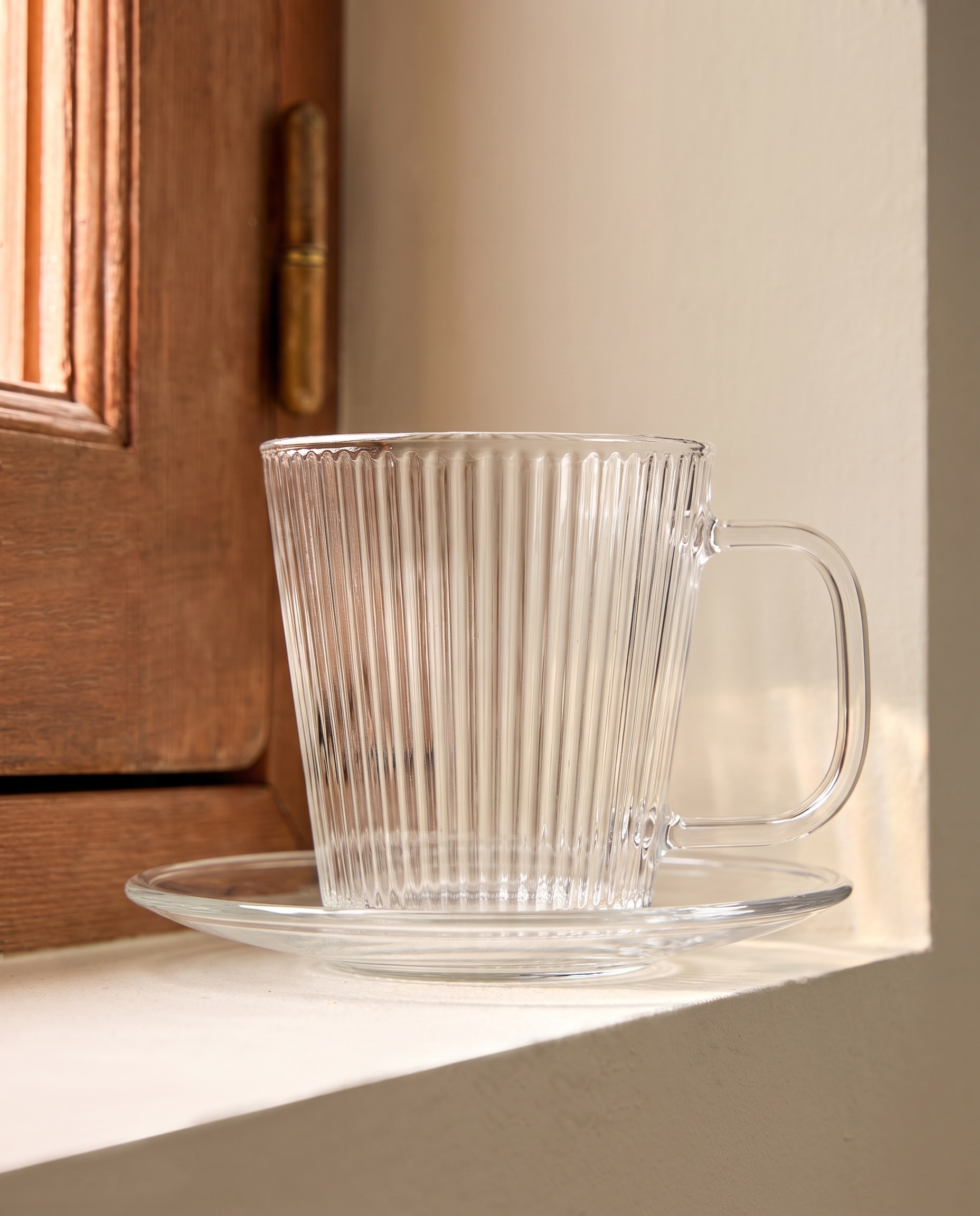 Imagem 0 de Chávena de Café com Prato de Vidro Skov
