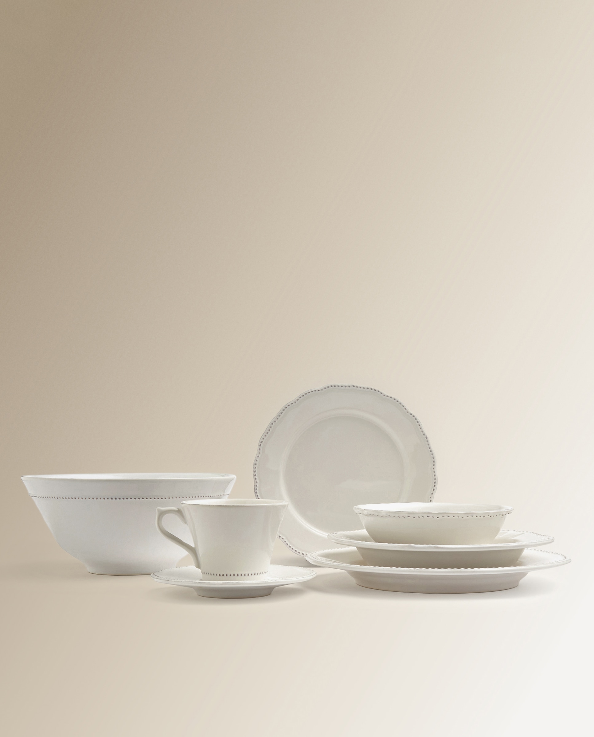 Chávena de chá com prato Sofía Branco-6