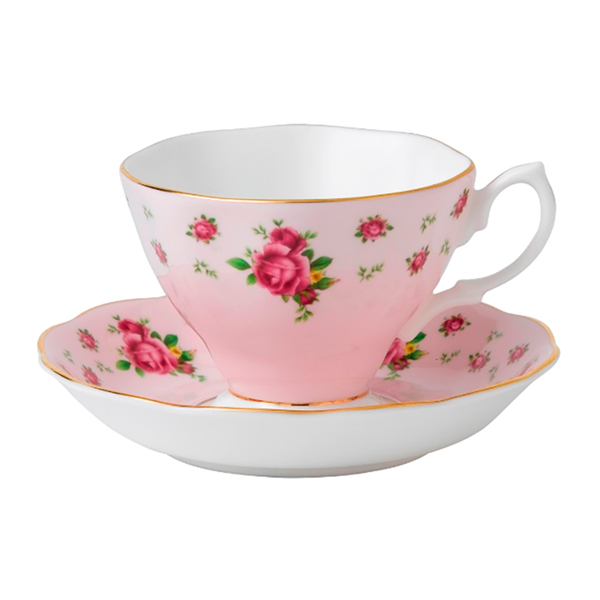 Imagem 0 de Chávena de Chá com Prato New Country Rose - Rosa