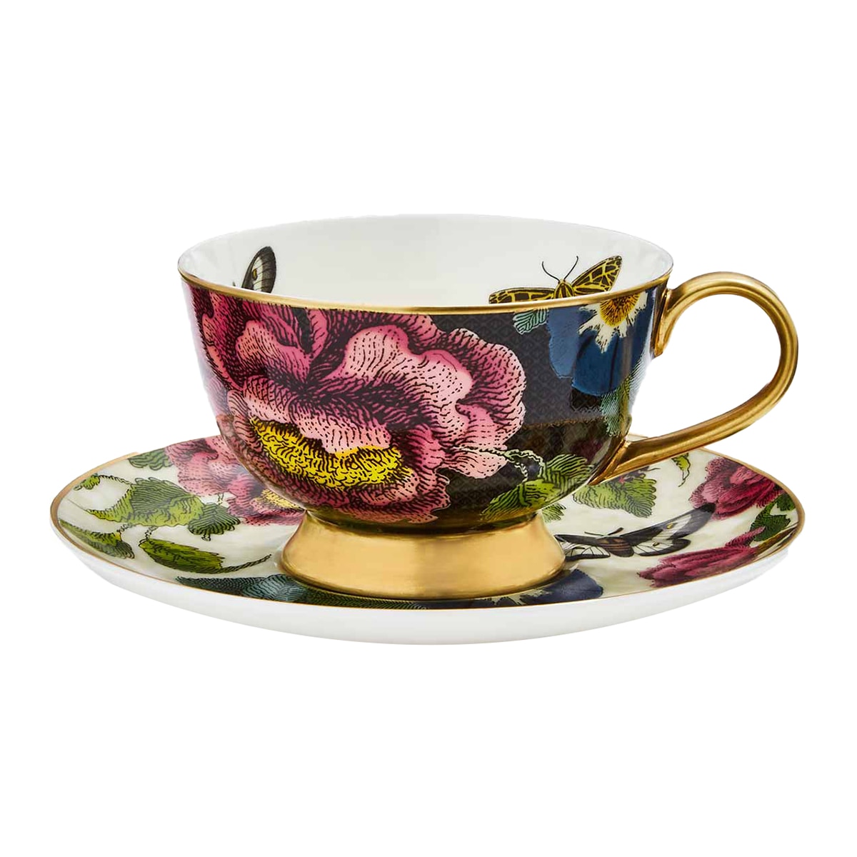 Chávena de Chá com Pires Creatures of Curiosity Multicolor-1