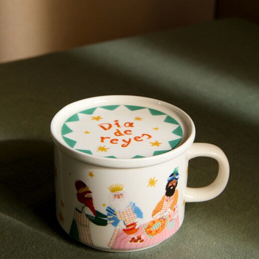 Taza de té con plato Reyes Magos Navidad El Corte Inglés