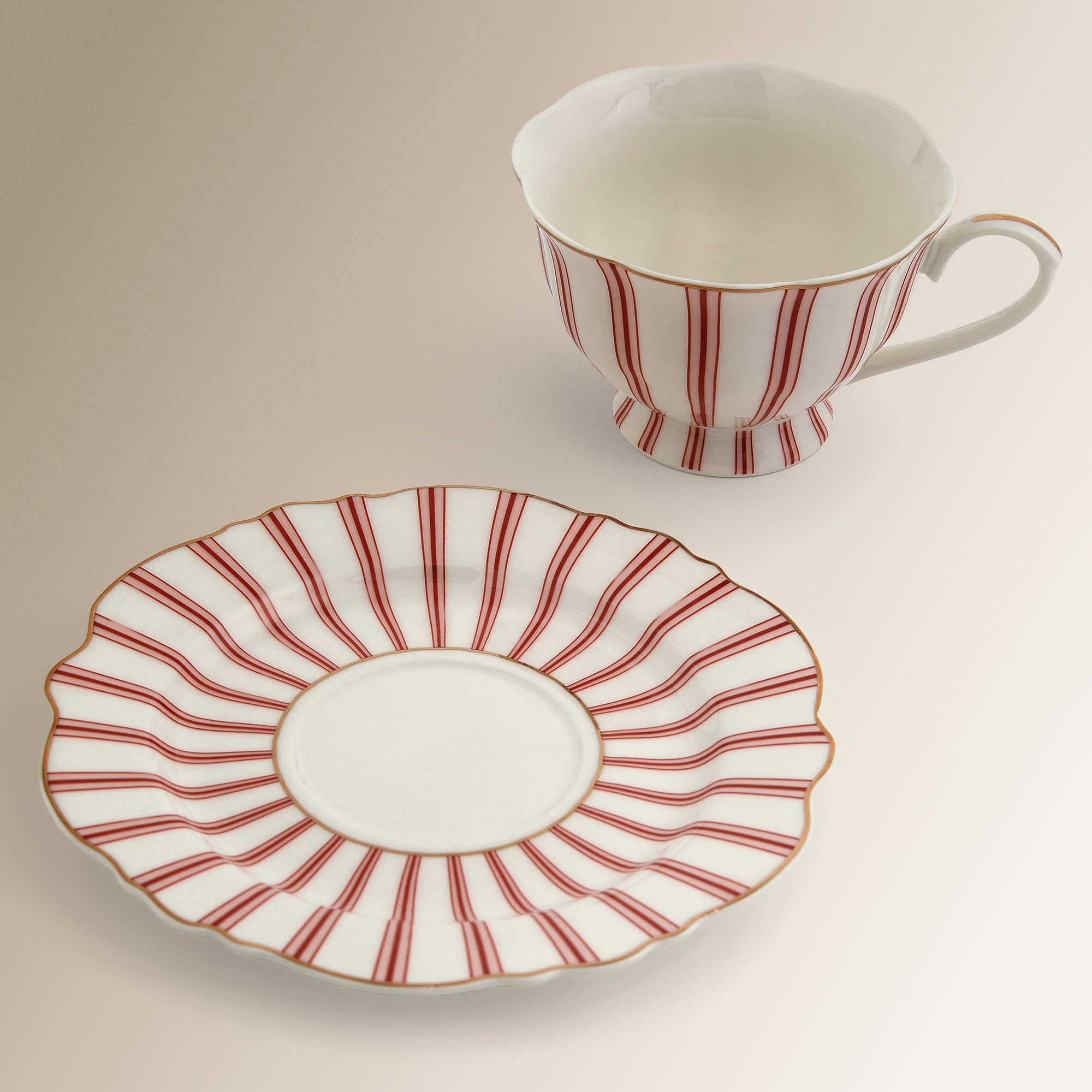 Set de 2 tazas de té con plato Hélice El Corte Inglés - Rosa Rosa-2