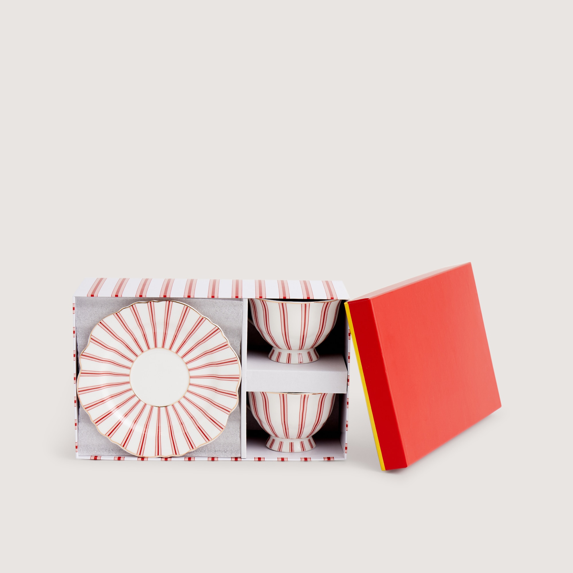 Set de 2 tazas de té con plato Hélice El Corte Inglés - Rosa Rosa-5