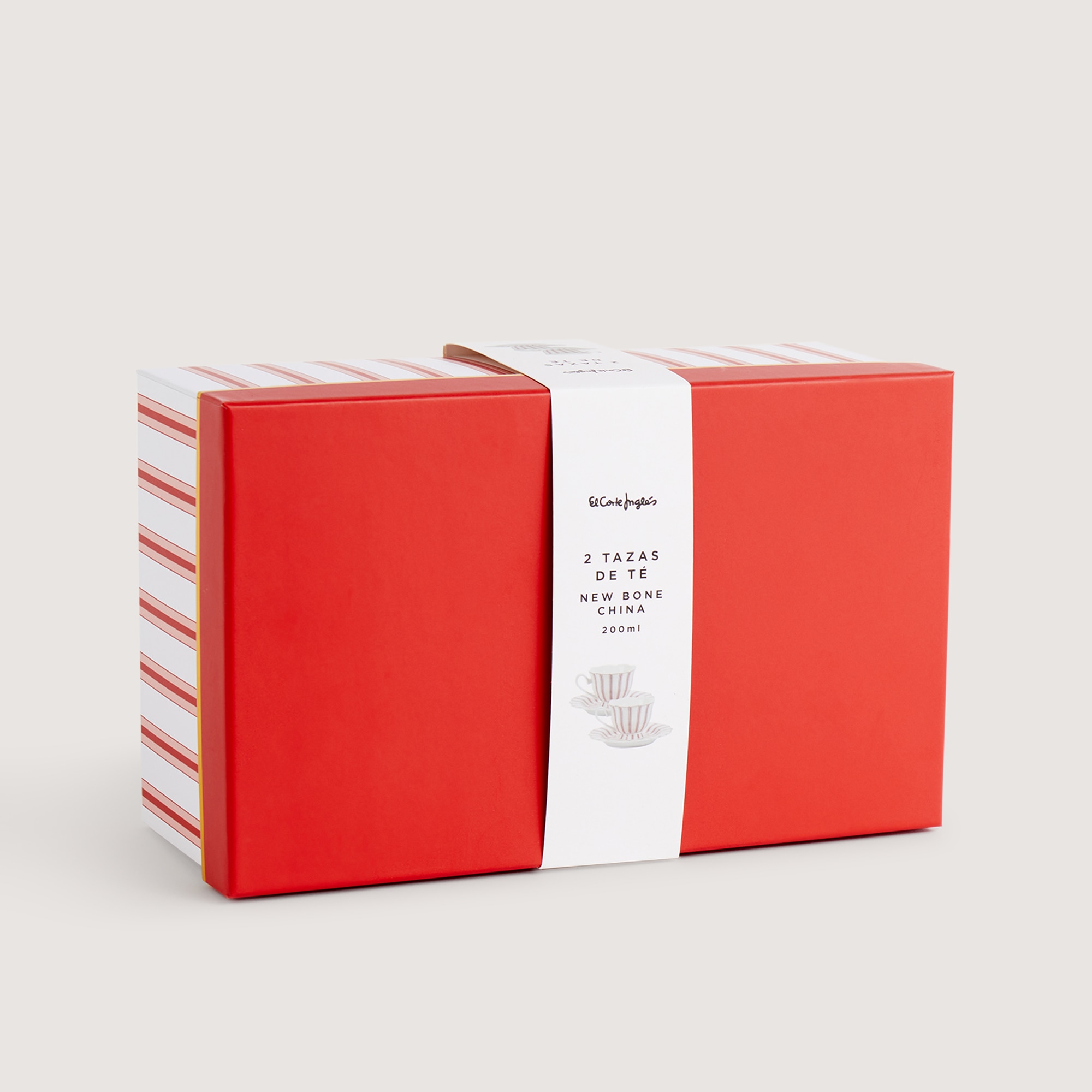 Set de 2 tazas de té con plato Hélice El Corte Inglés - Rosa Rosa-6