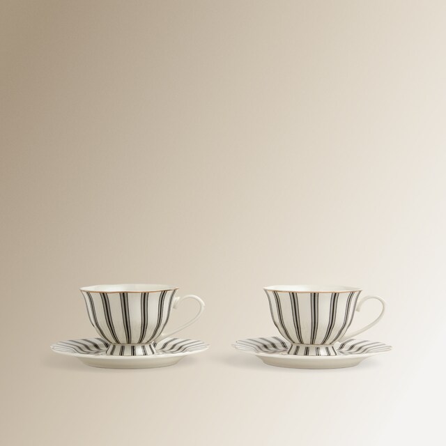 Imagem 0 de Conjunto de 2 Chávenas de Chá com Prato Hélice