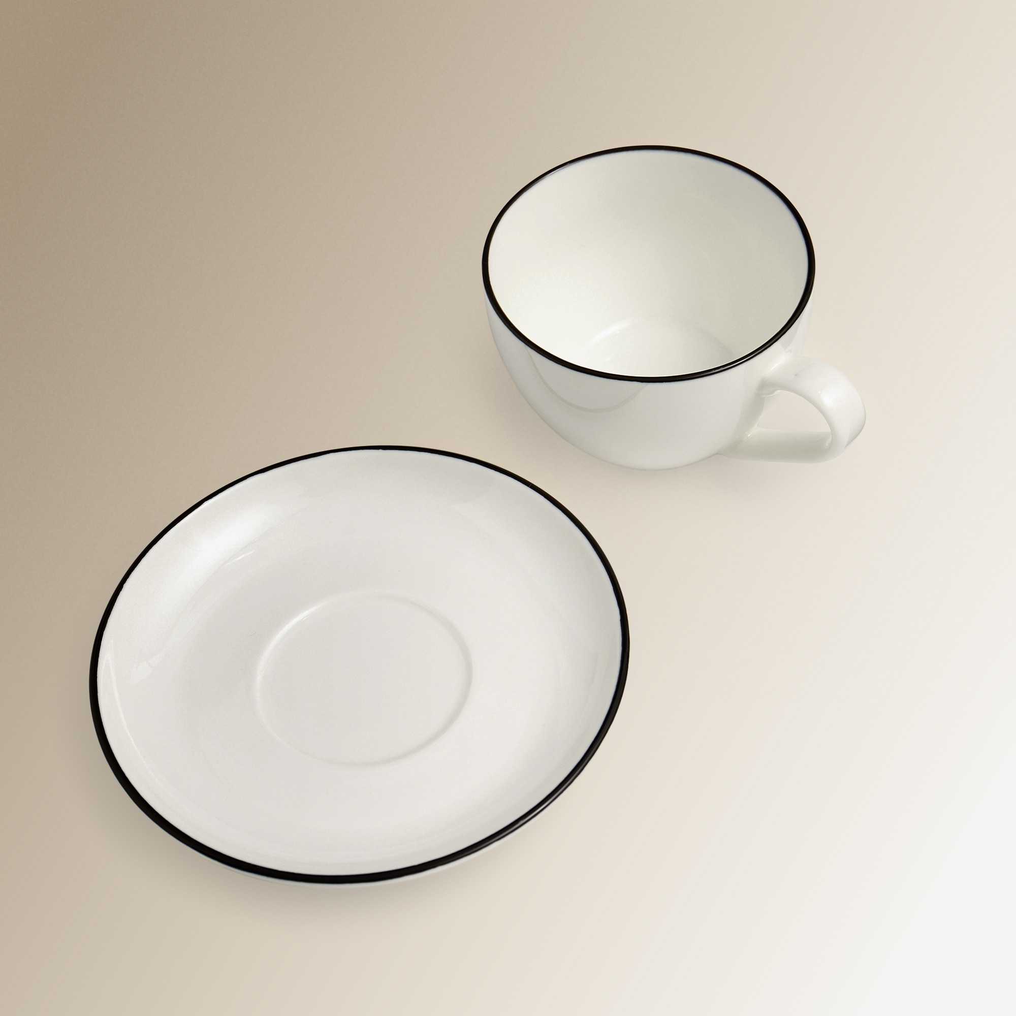 Chávena de Chá com Prato Nordik Branco-3