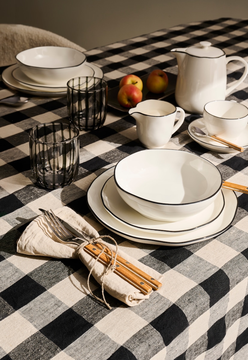 Taza de té con plato Nordik Room - El Corte Inglés Blanco-5